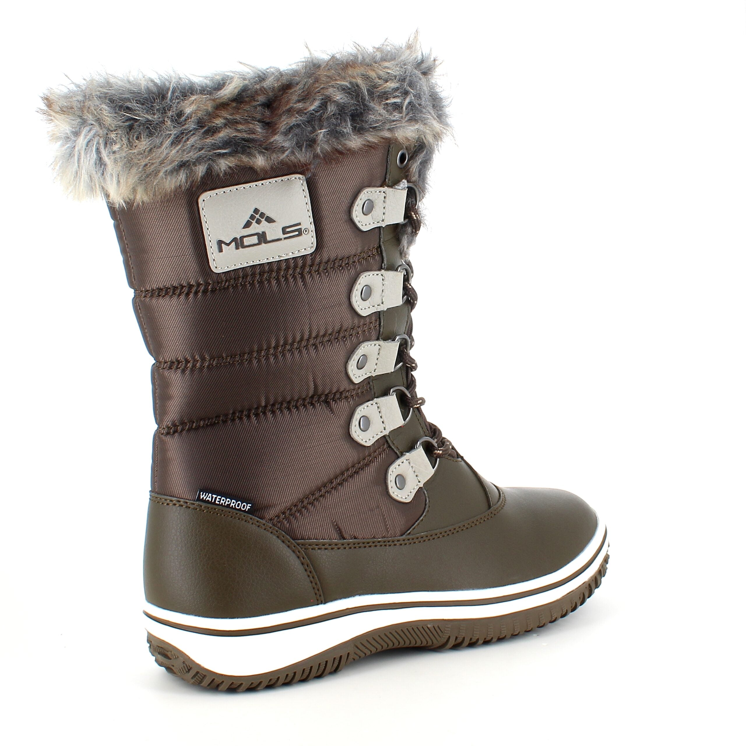 Brun vandtæt vinterstøvle fra Mols