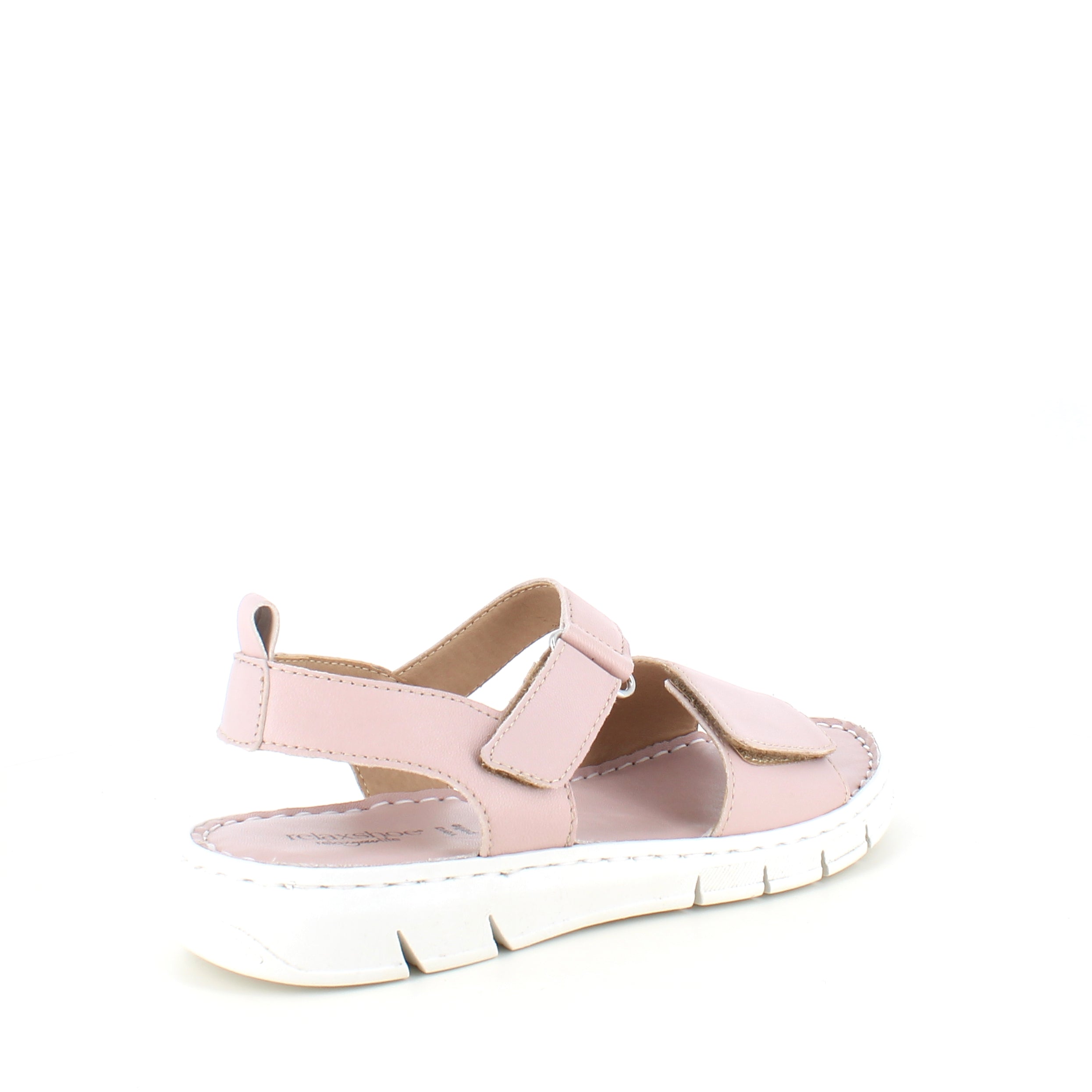 Lækker blød og fleksibel skindsandal i rosa farve fra Relaxshoe