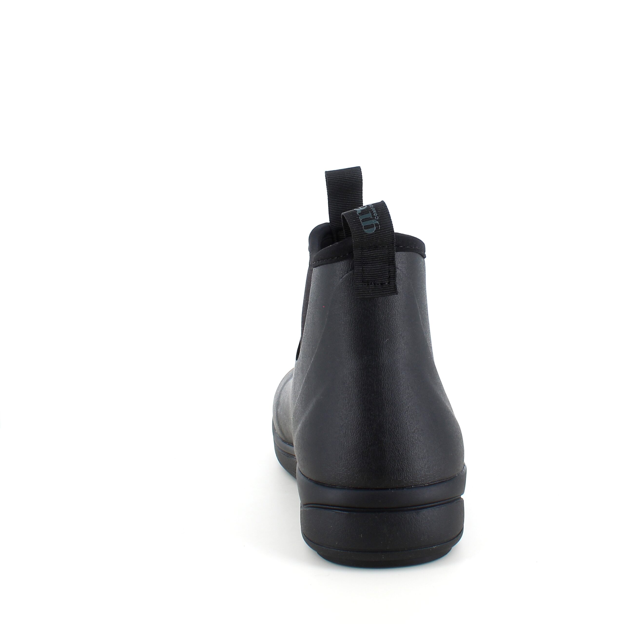 Sort luksus gummistøvle med svangstøtte fra Green Comfort