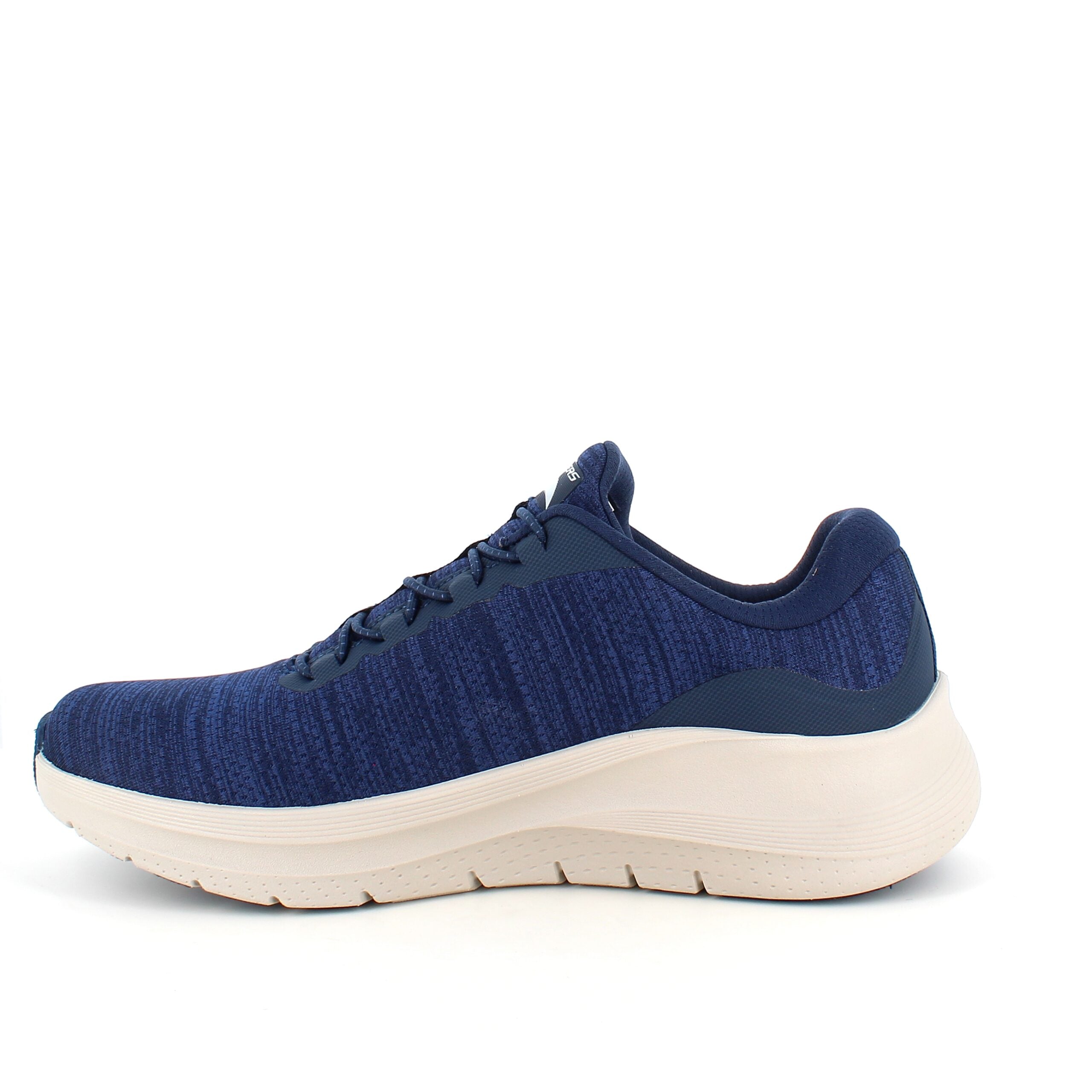 Blå herresko fra Skechers med ekstra svangstøtte