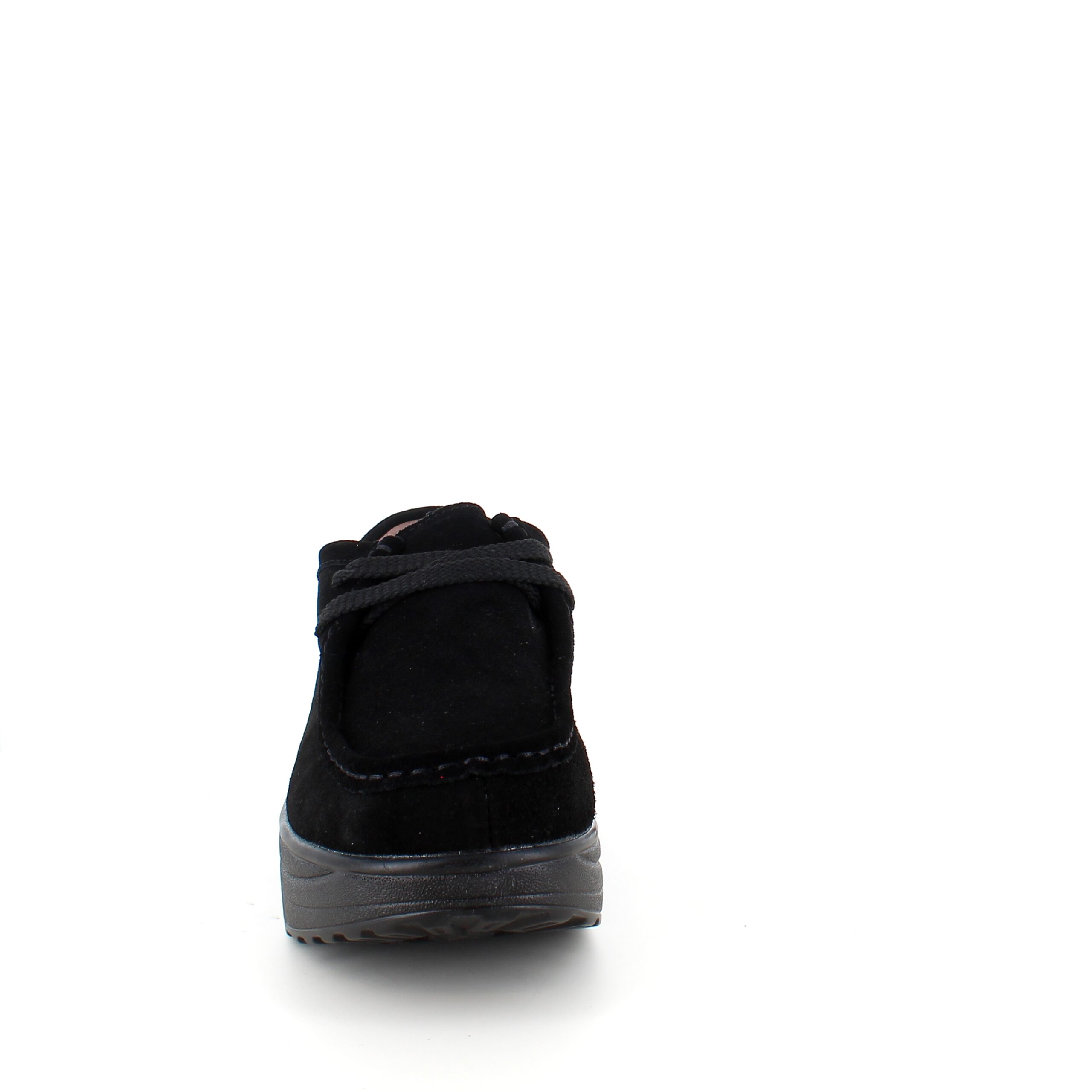 Sort ruskindssko med gængesål og svangstøtte