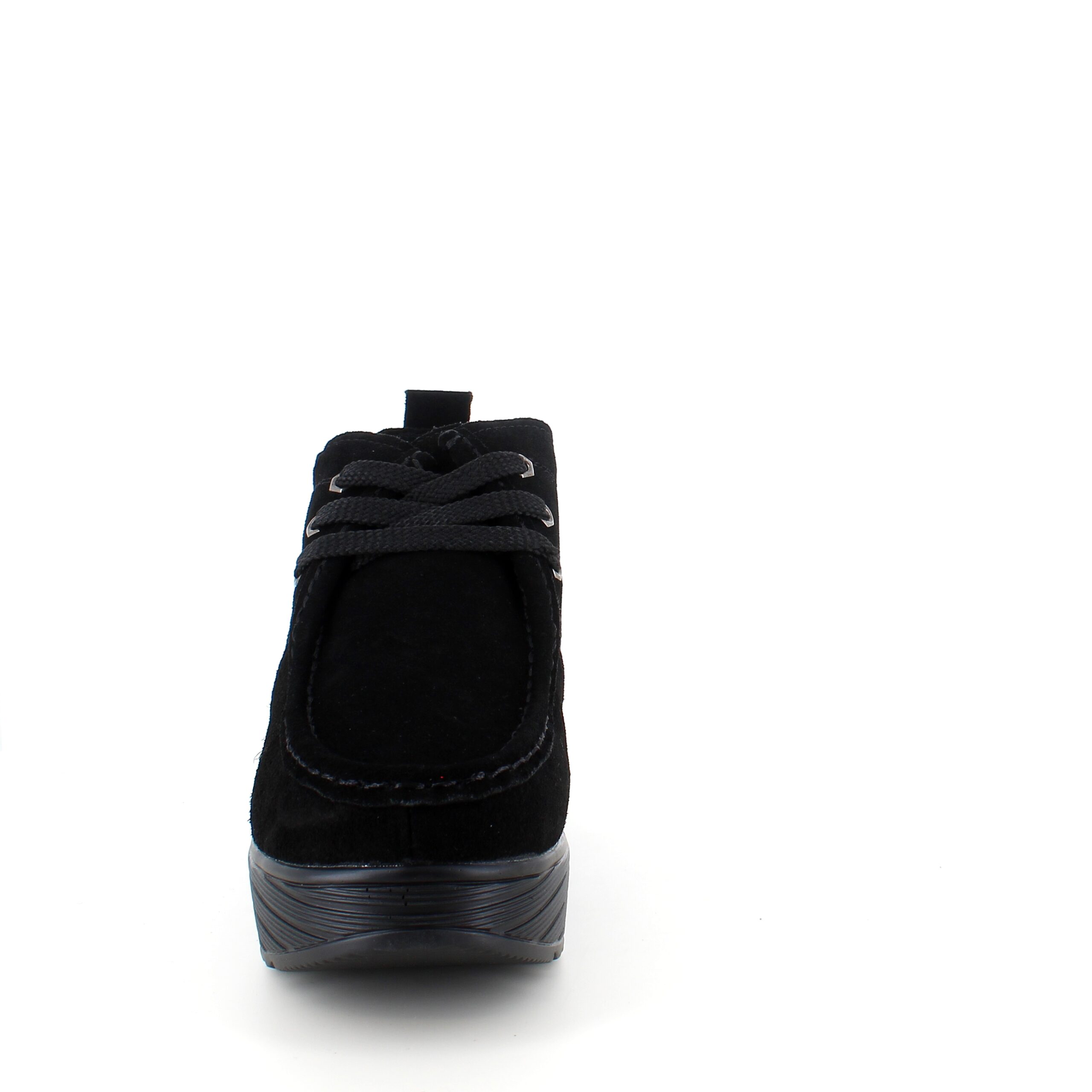 Sort ruskindssko med let foring og gængesål
