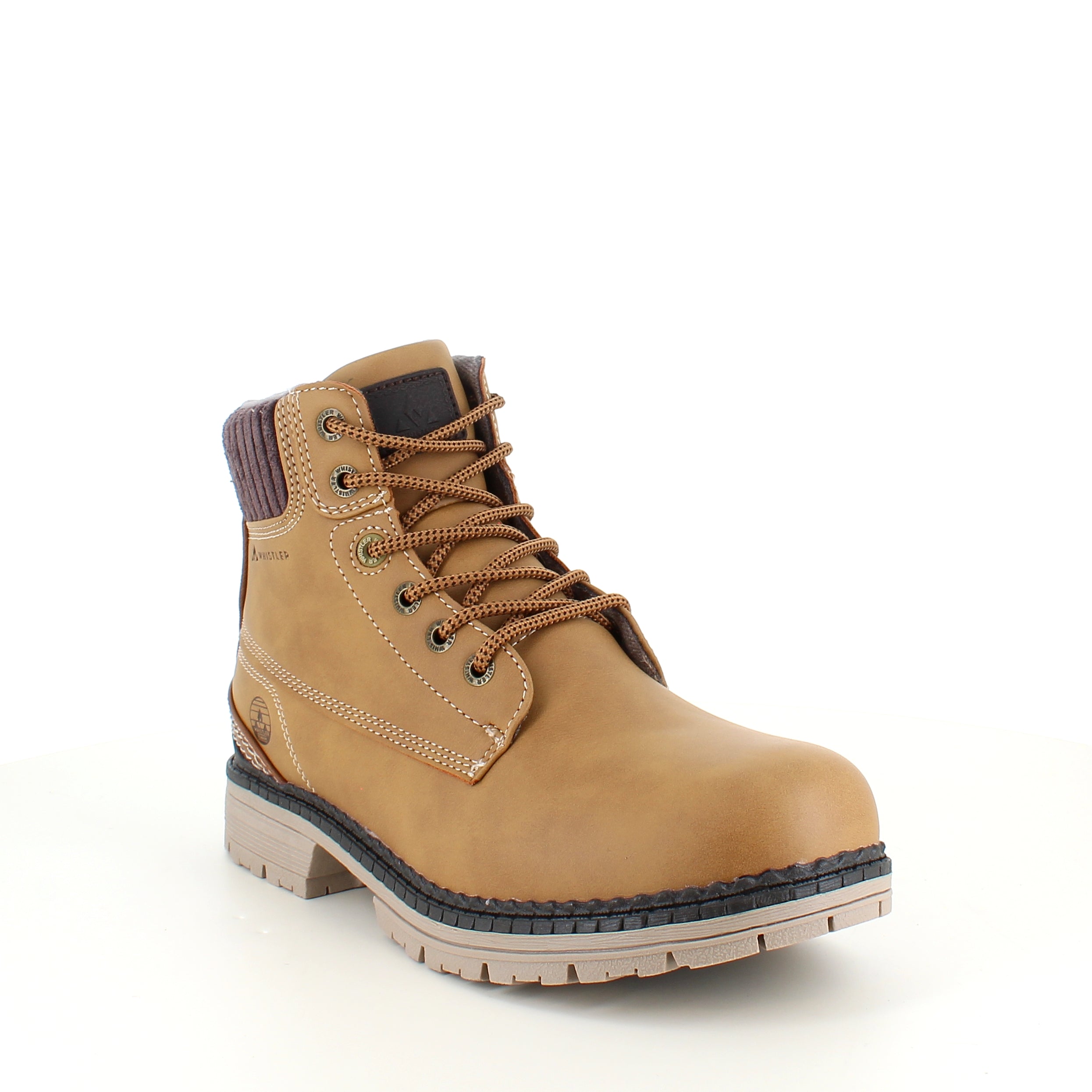 Whistler brun vinterstøvle med let foer og smarte detaljer