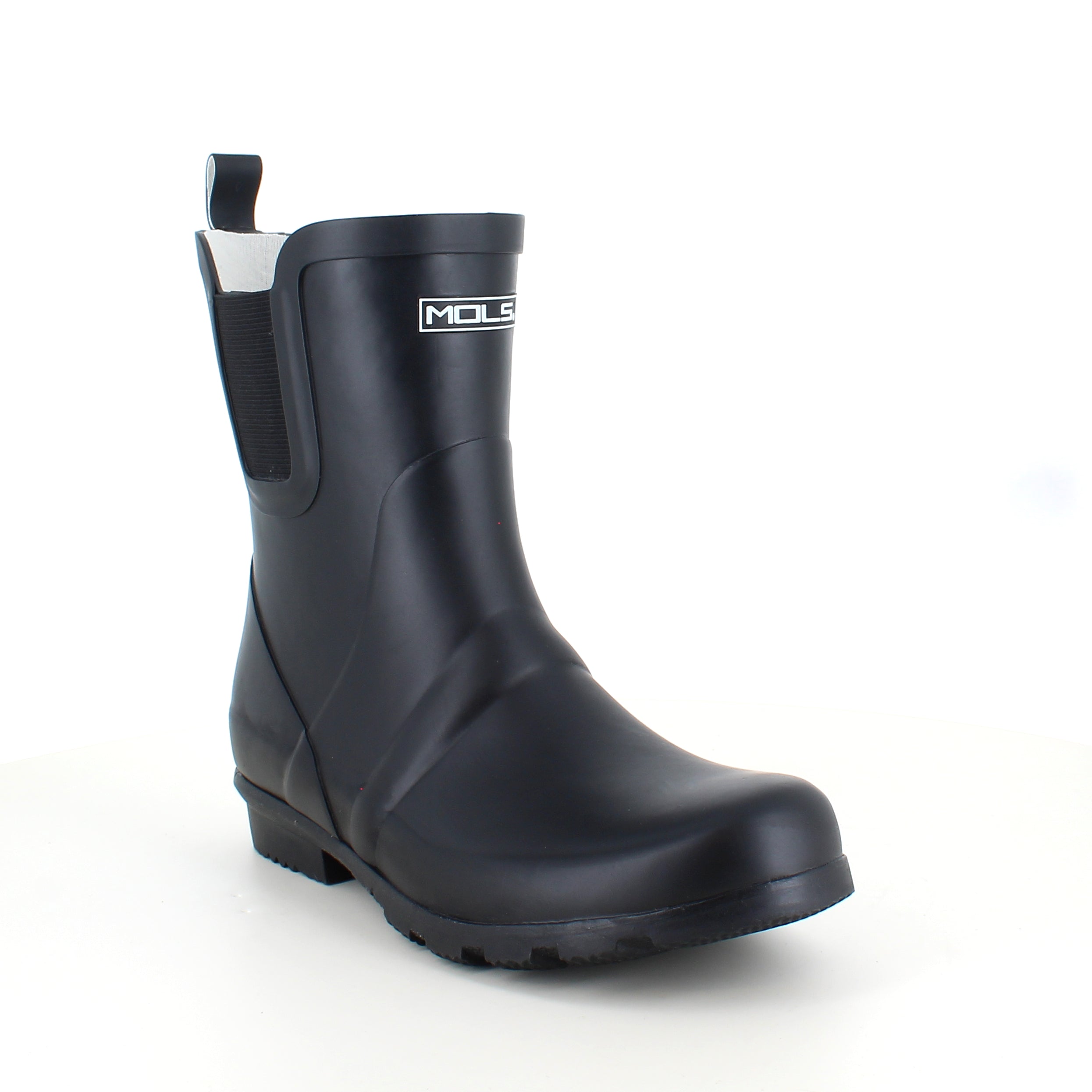 Sort Mols gummistøvle med lavt skaft