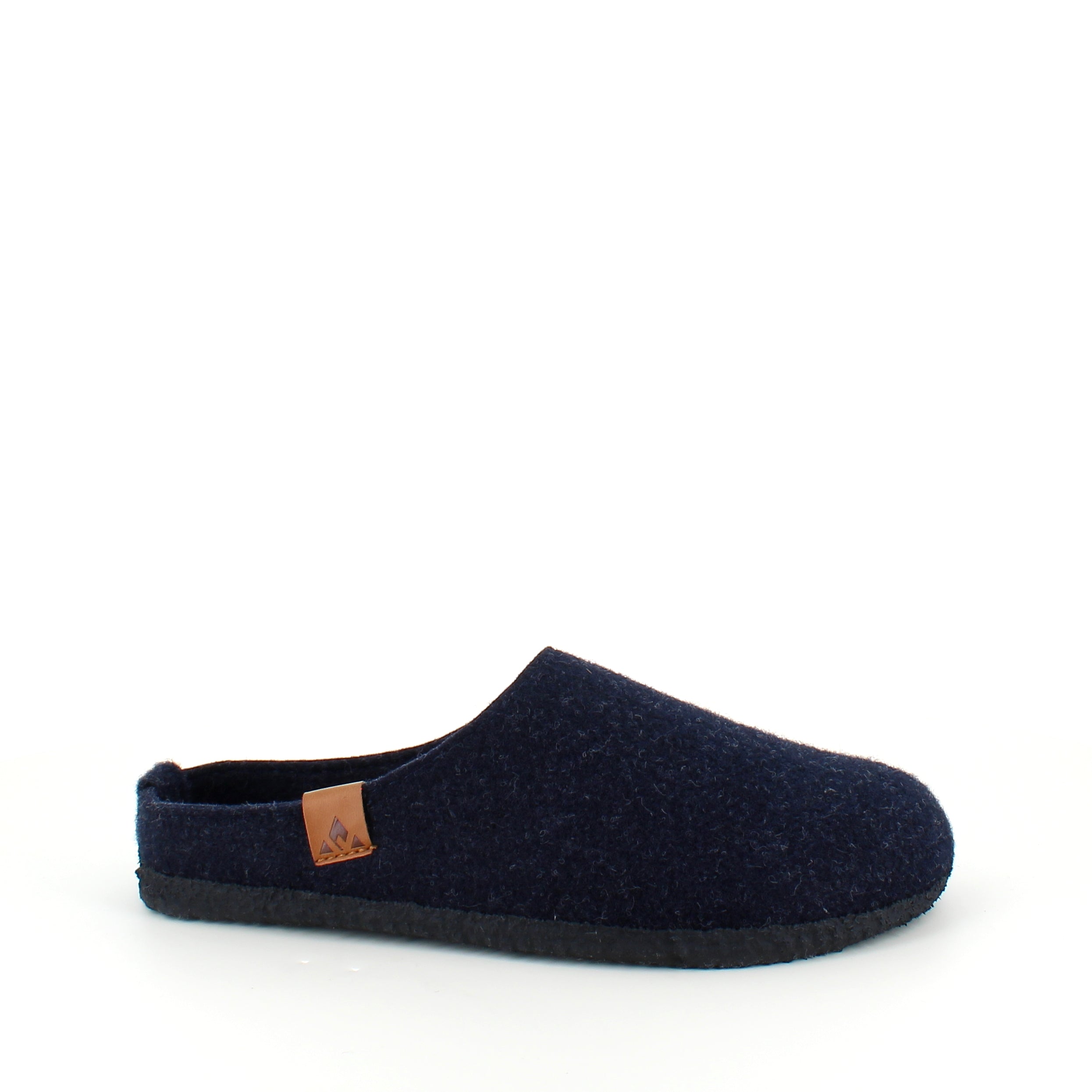 Mørkeblå filtet hjemmesko fra Whistler med svangstøtte