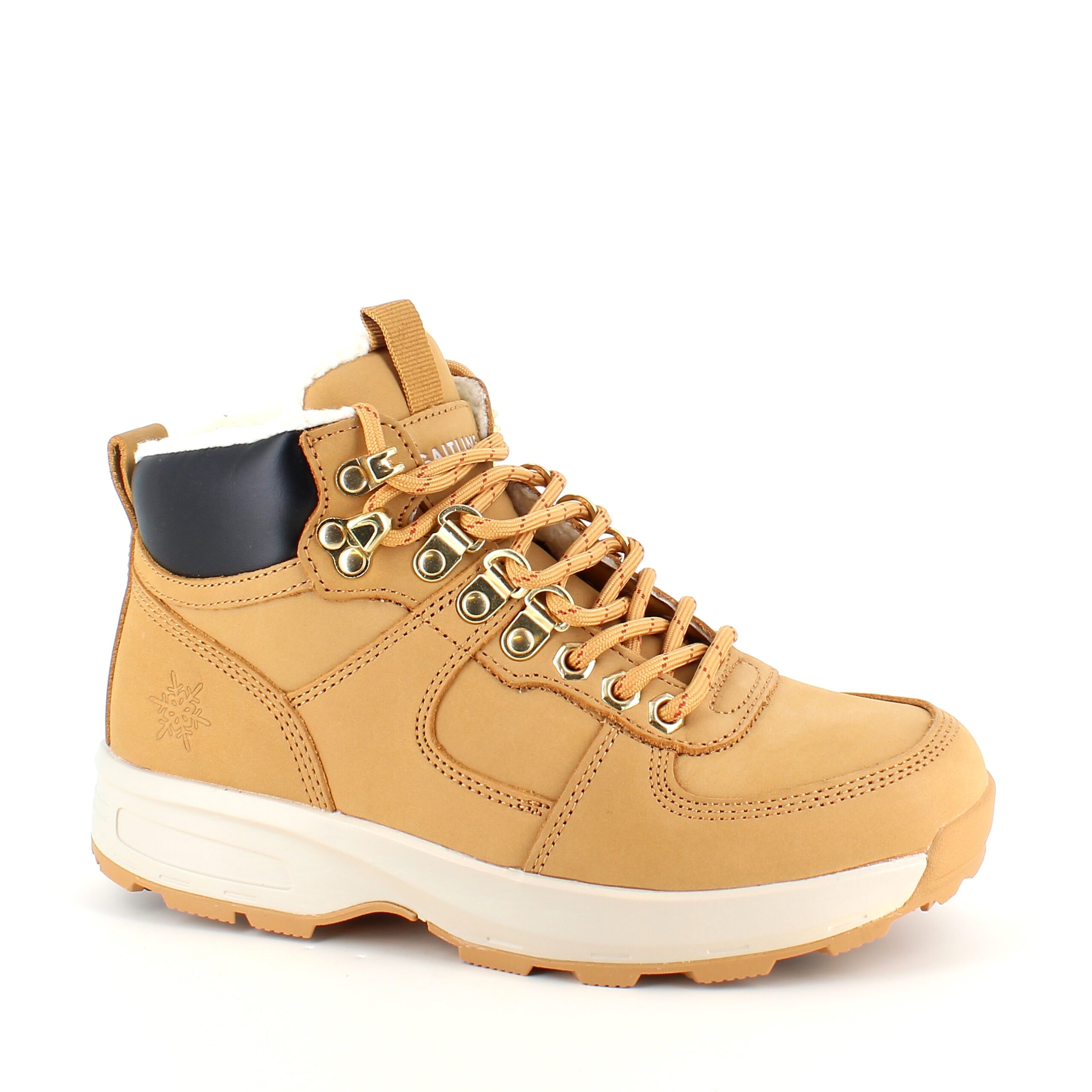 Brun vinterstøvle fra Gaitline med gængesål