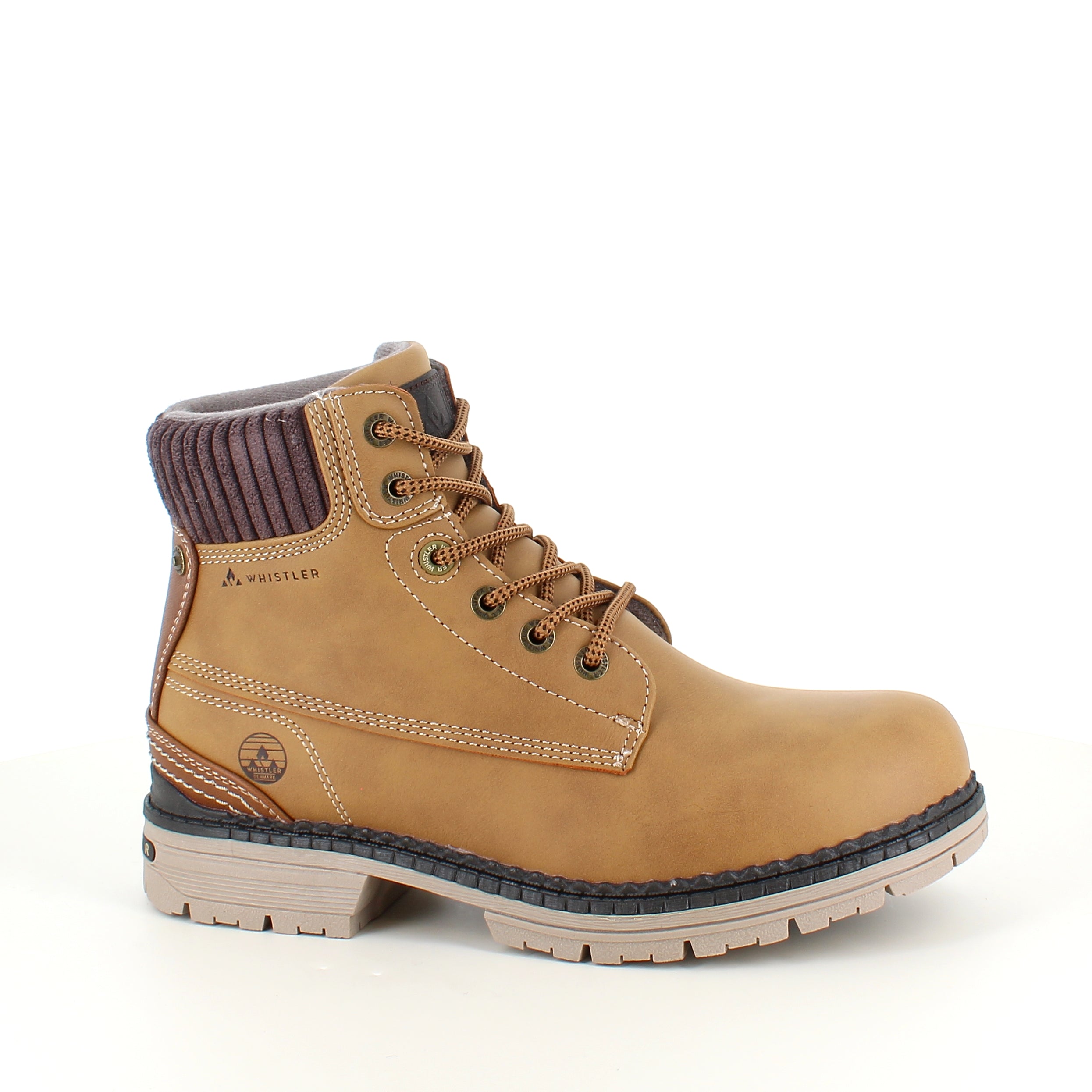 Whistler brun vinterstøvle med let foer og smarte detaljer
