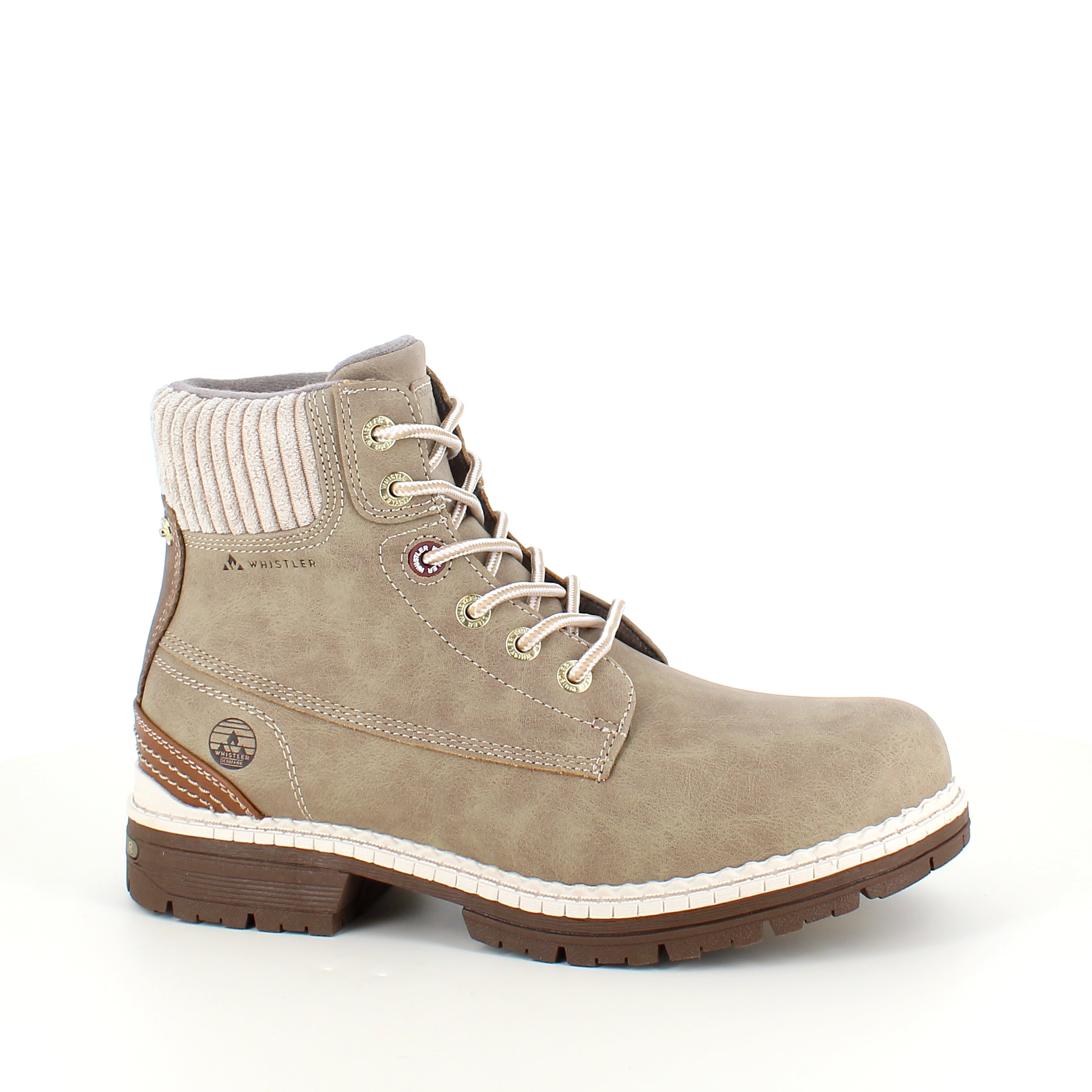 Whistler beige vinterstøvle med let foer og smarte detaljer