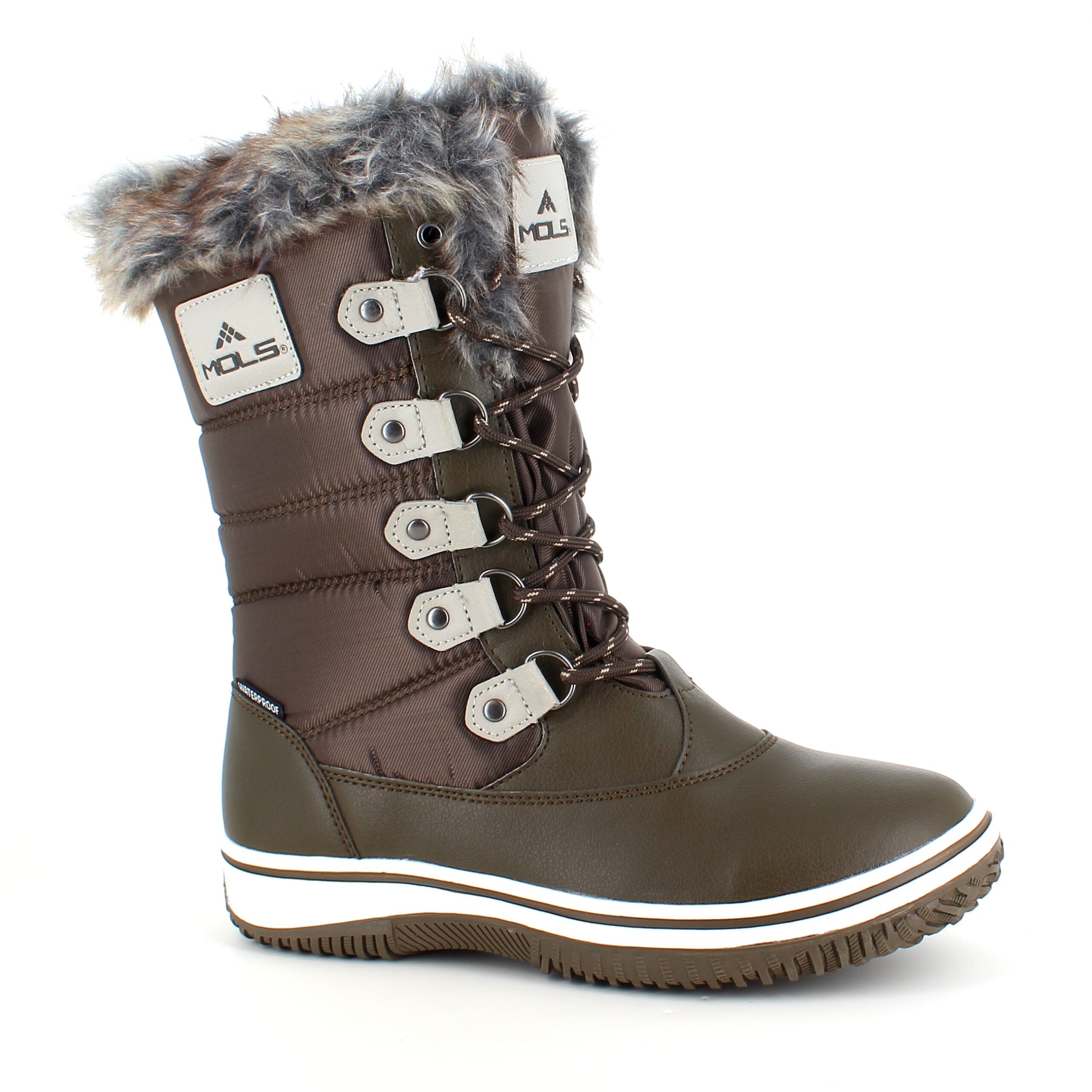 Brun vandtæt vinterstøvle fra Mols