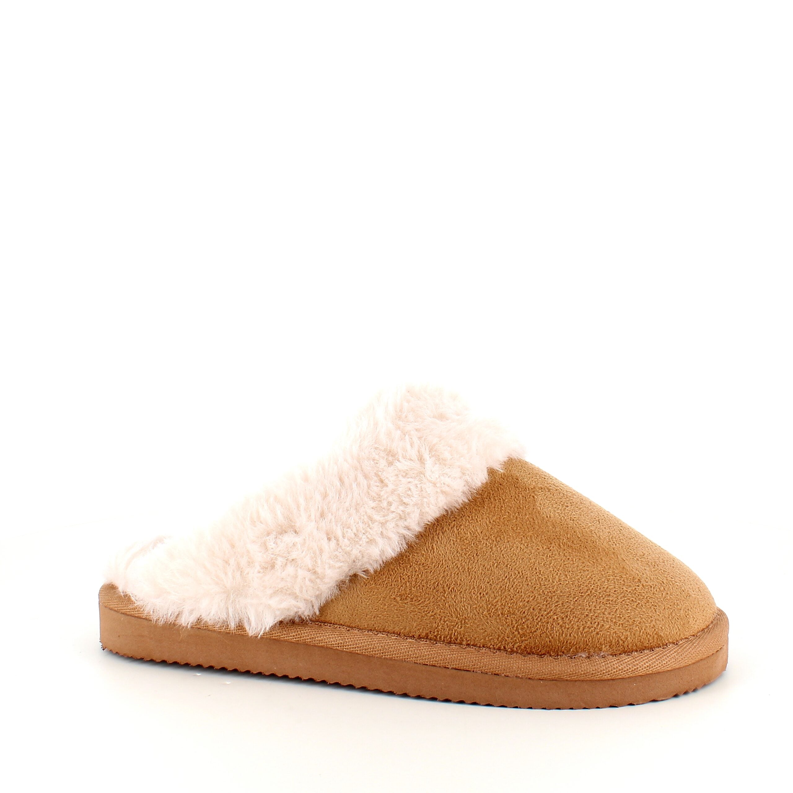 Brun Slip on hjemmesko med god bredde