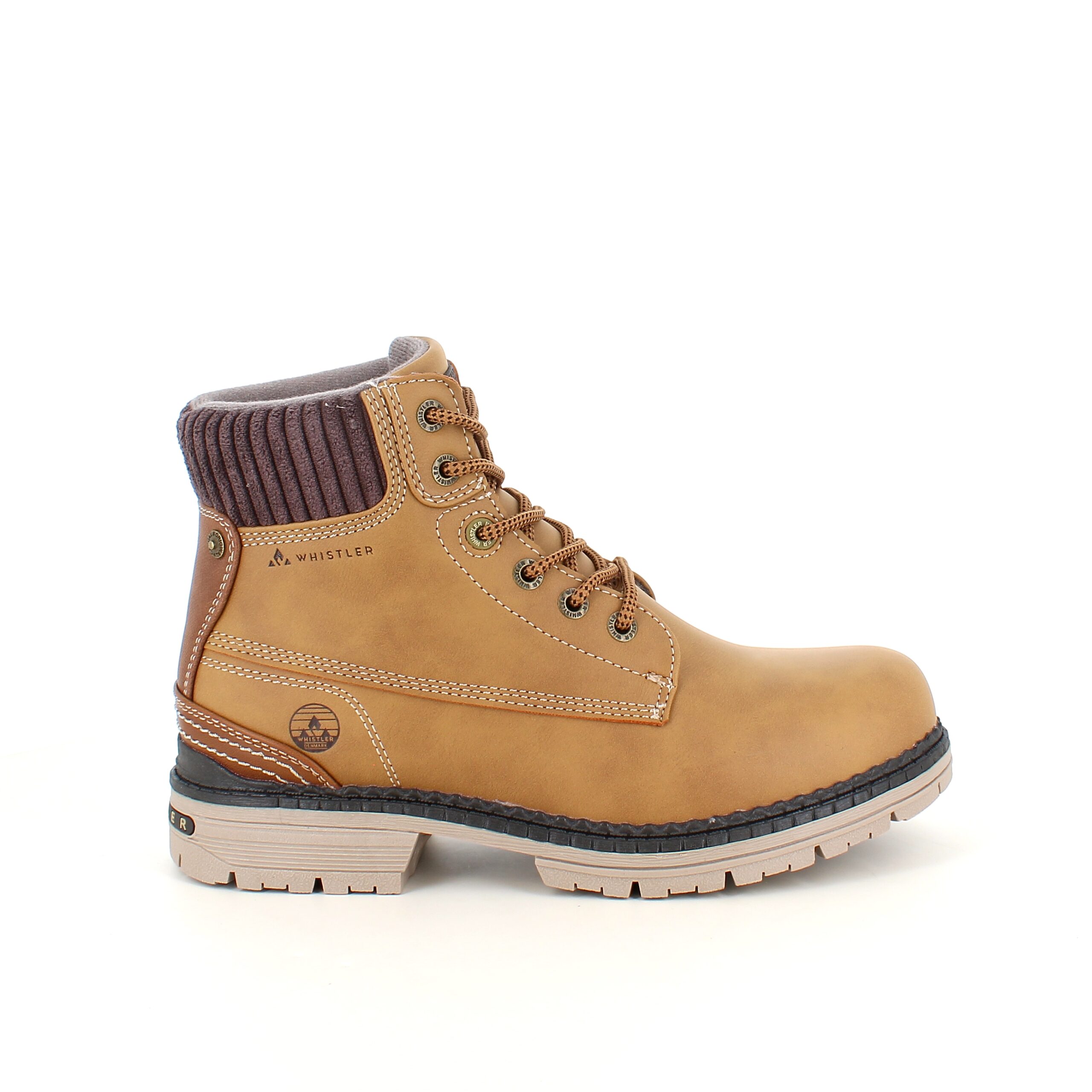 Whistler brun vinterstøvle med let foer og smarte detaljer