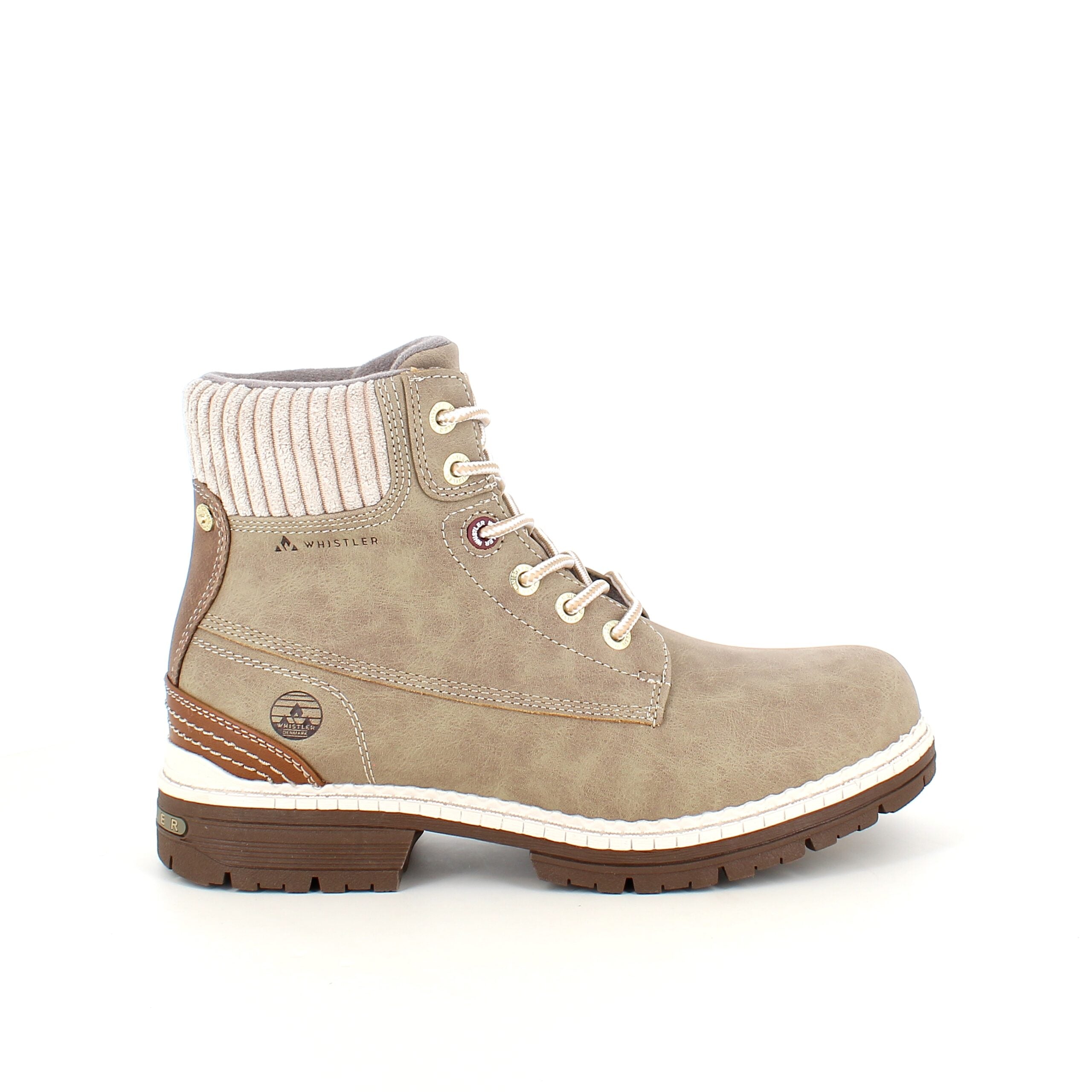 Whistler beige vinterstøvle med let foer og smarte detaljer