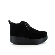 Sort ruskindssko med let foring og gængesål