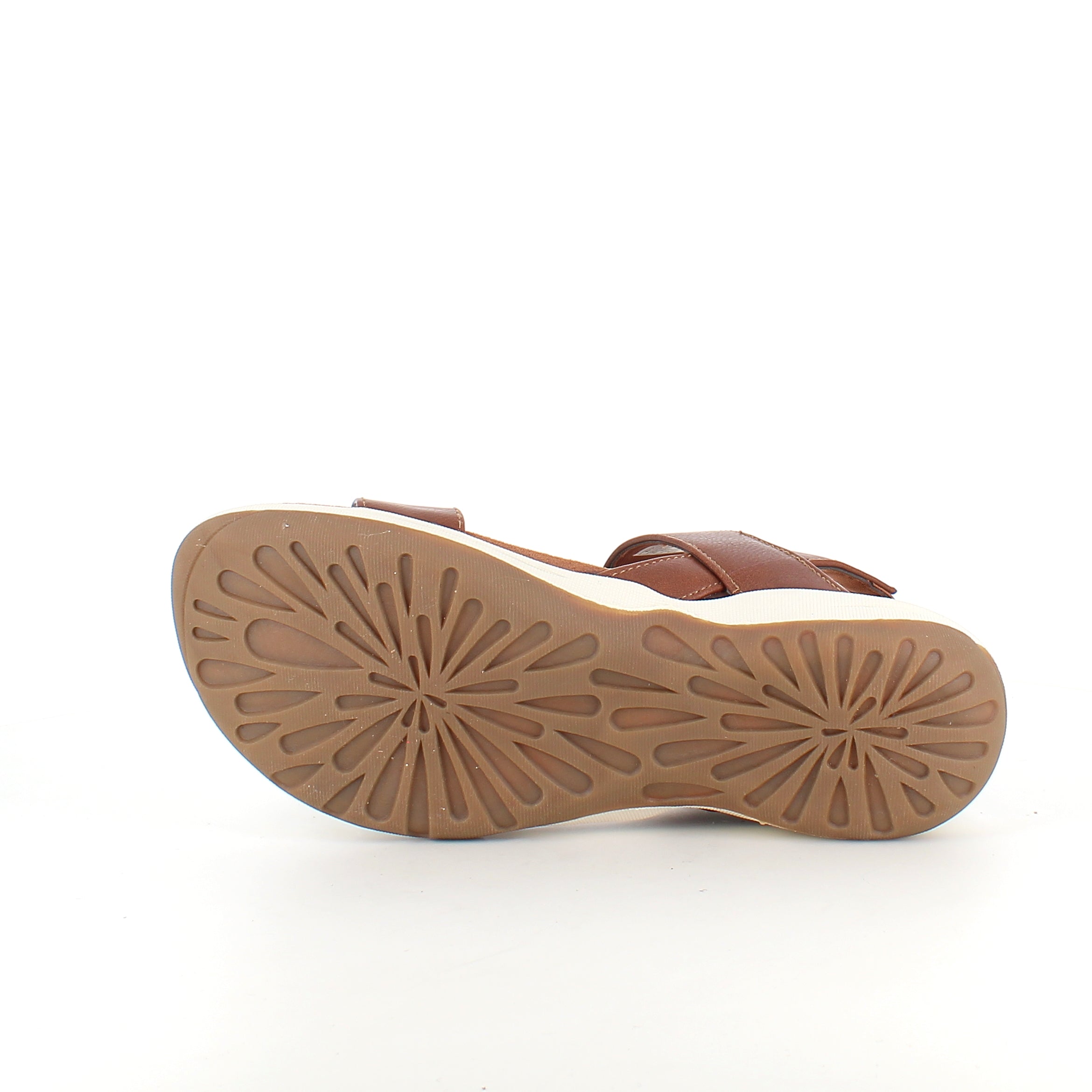 Brun Whistler sandal med svangstøtte og elastisk hælrem