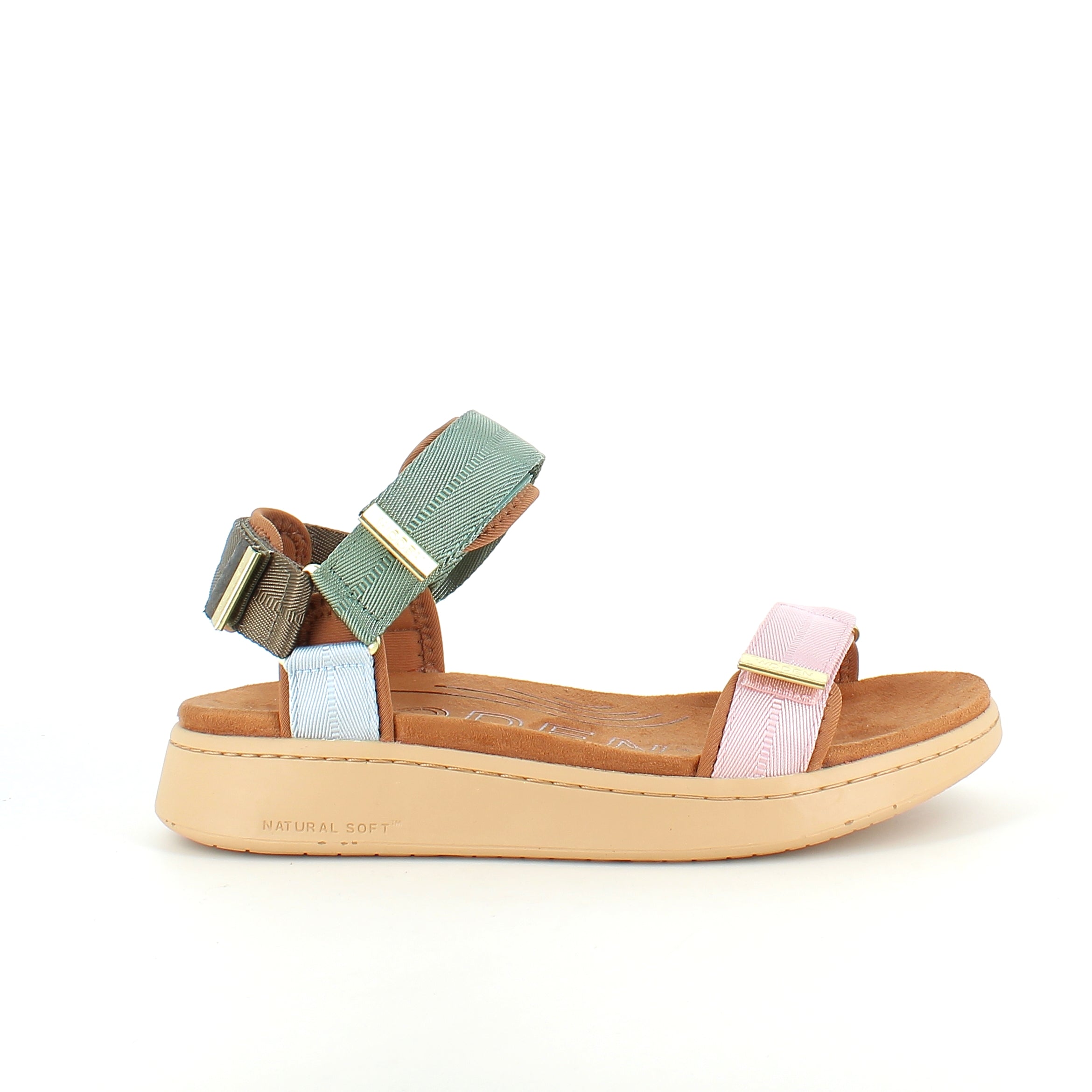 Smart multifarvet sandal fra Woden