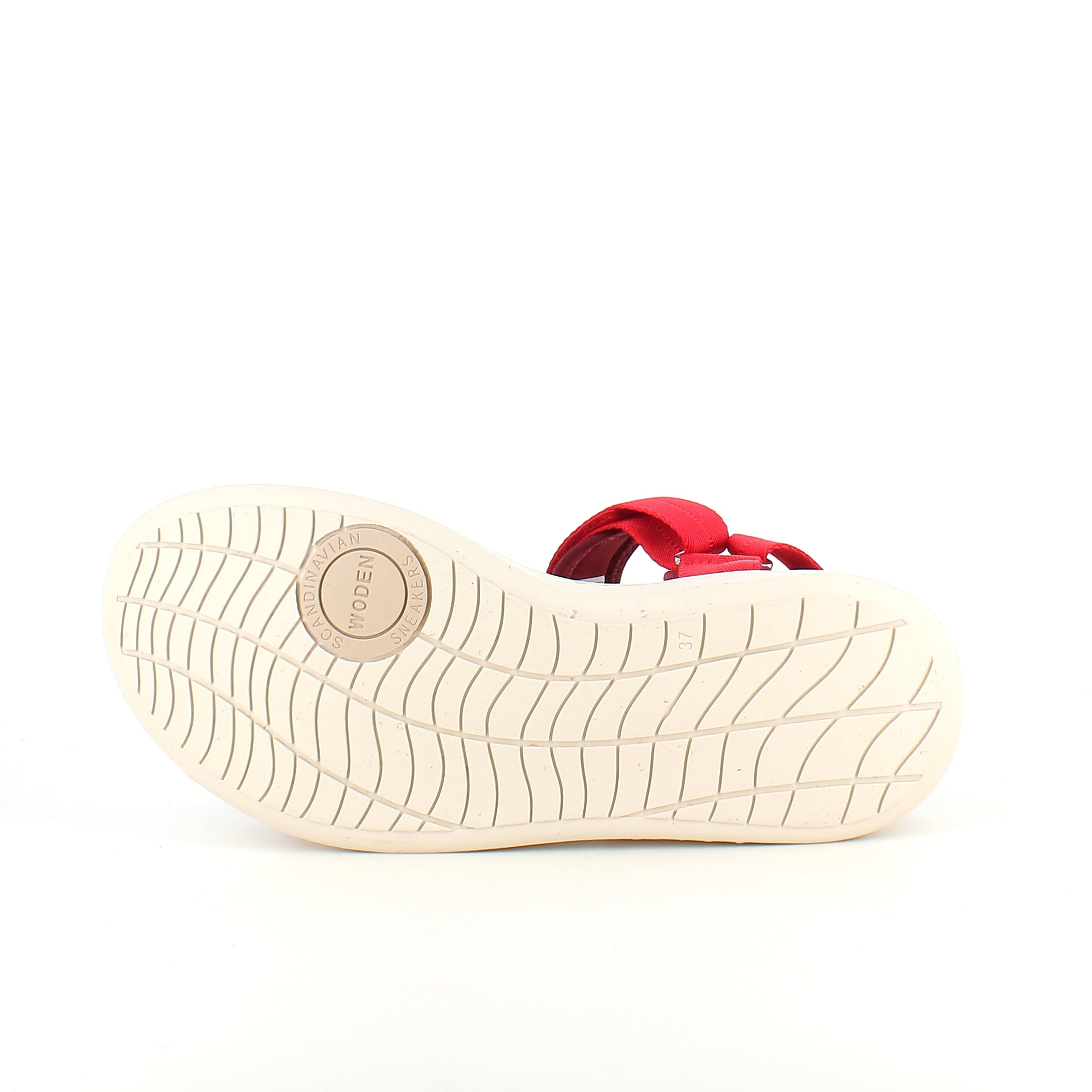Smart rød sandal fra Woden