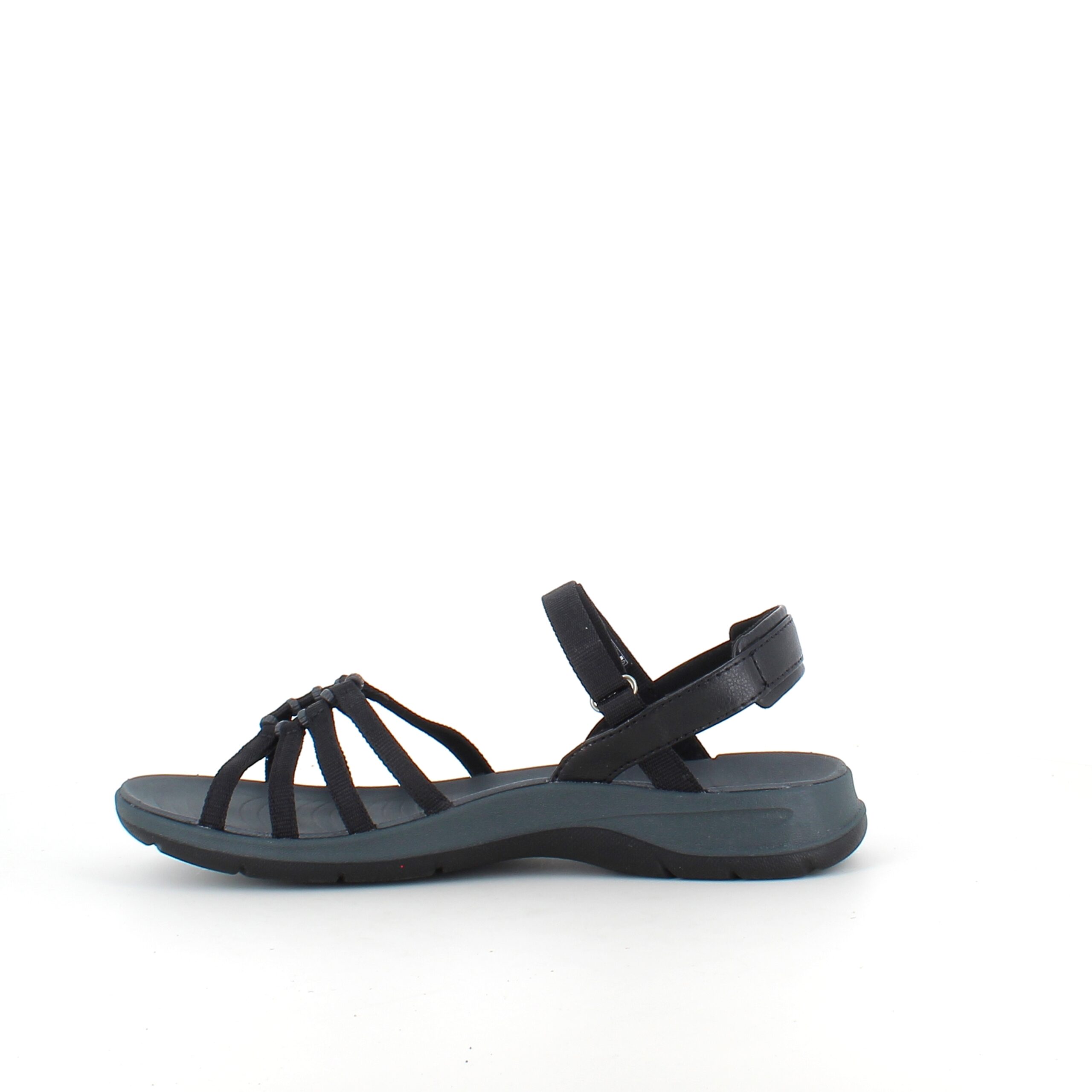 Sort Teva Tirra Traveler sandal med svangstøtte, letvægt og perfekt pasform