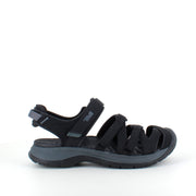 Sort Teva Tirra lukket sandal med tåbeskyttelse, svangstøtte og stødabsorbering
