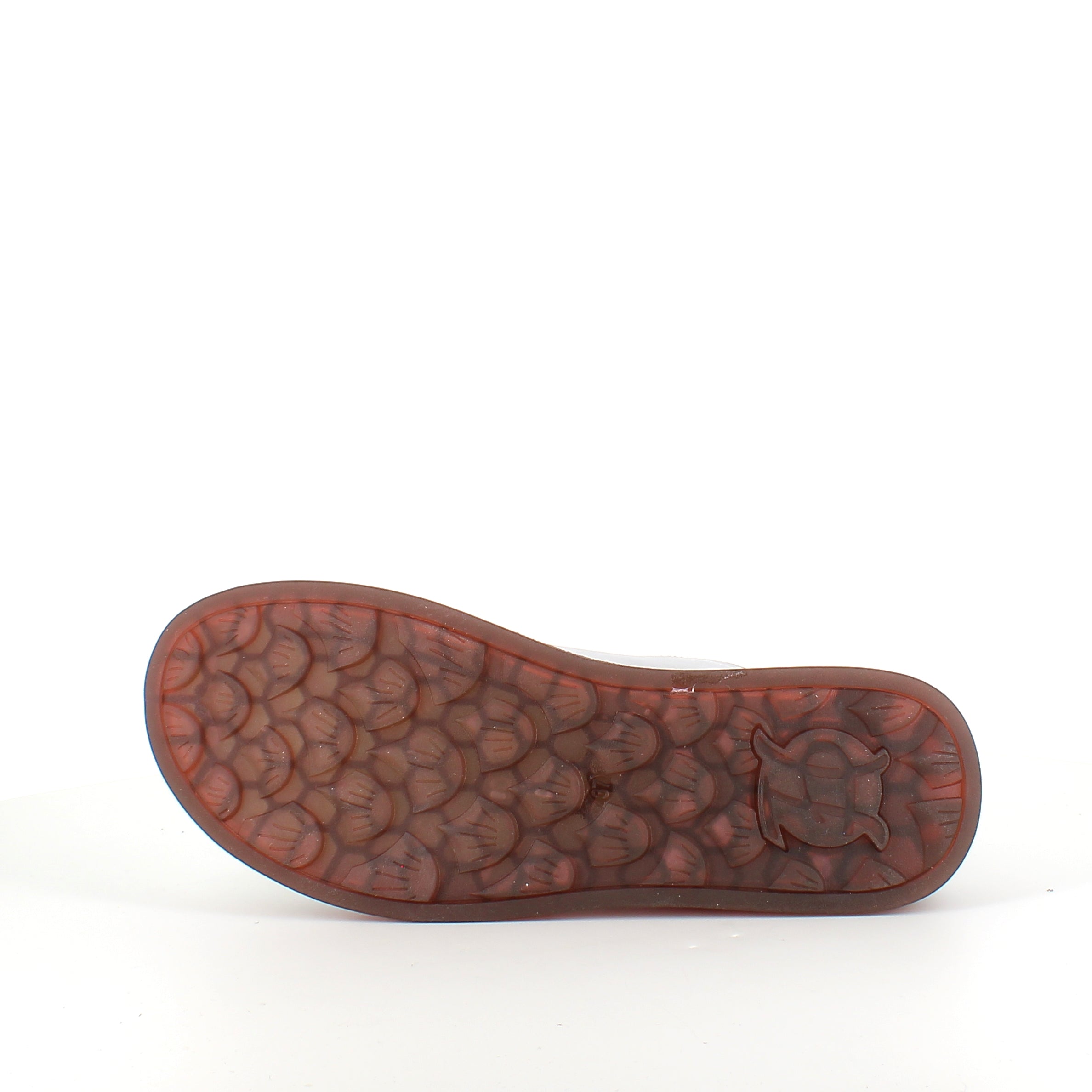 Beige ballerina i skind