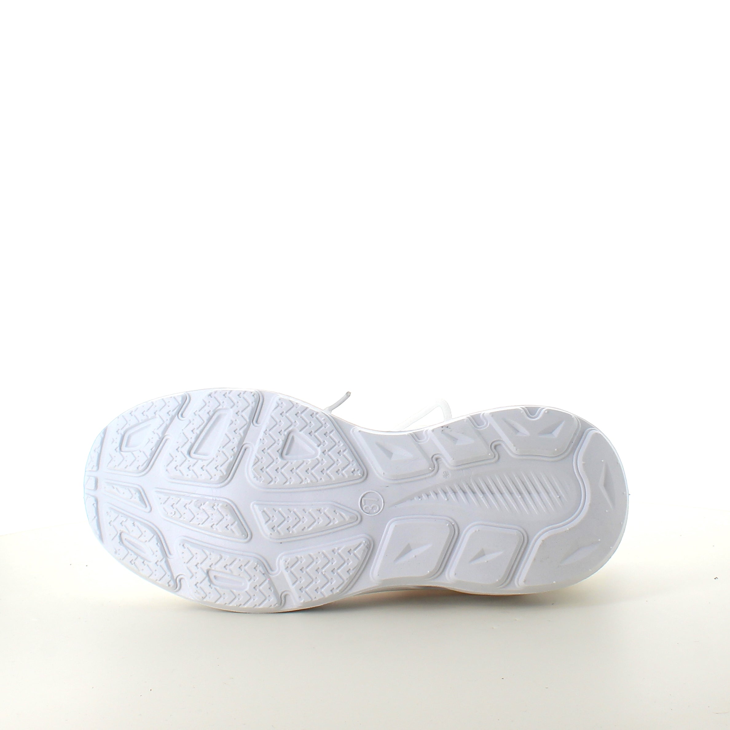 Hvide slip-on sko med strikoverdel