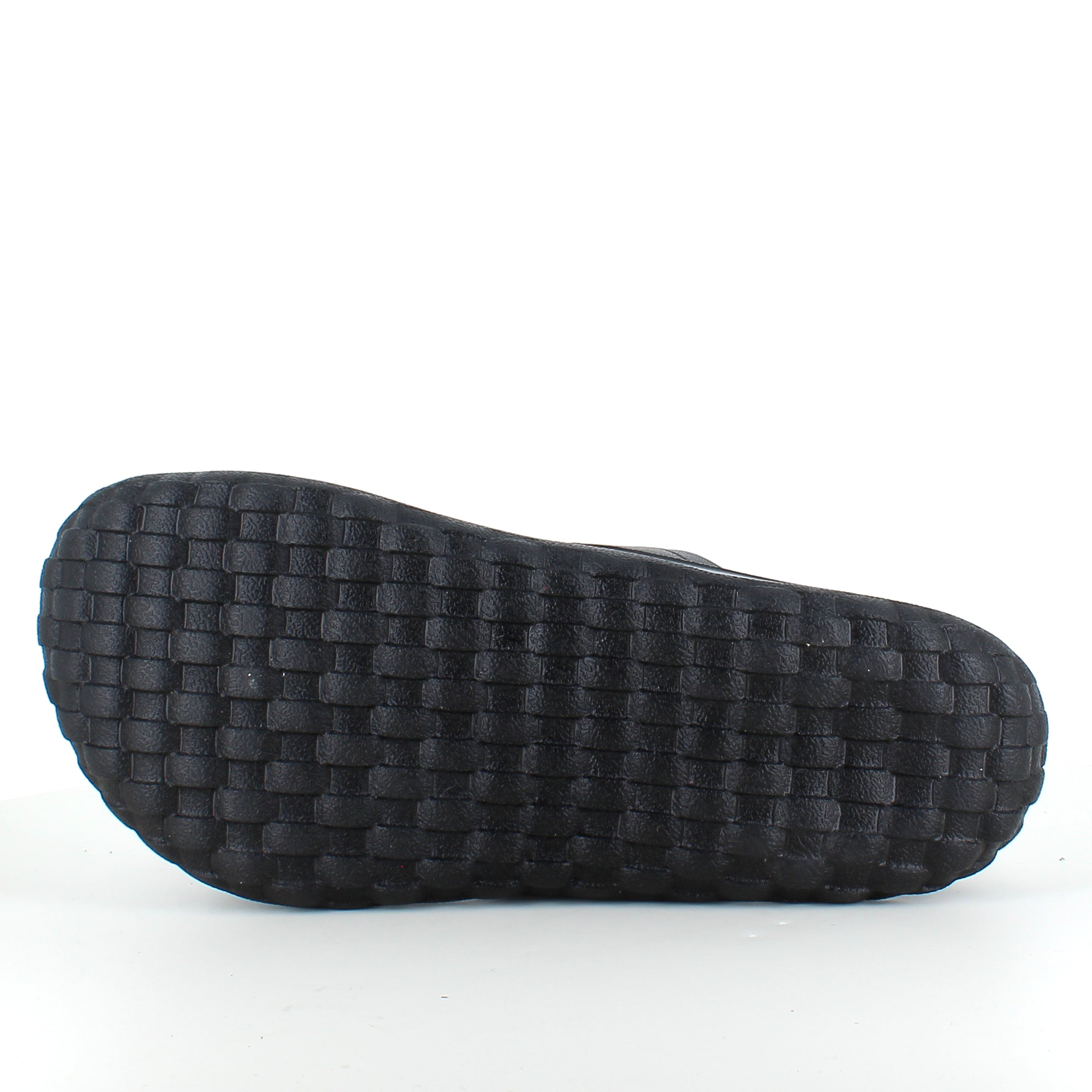 Sort herre slip on sandal fra MBT med ergonomisk fodseng