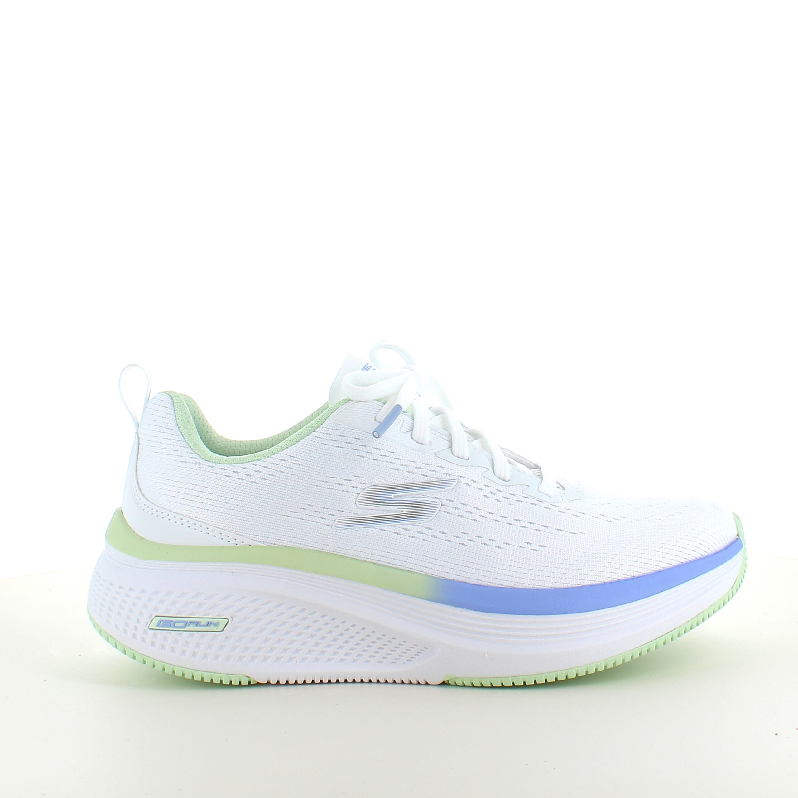 Hvid Skechers GoRun sko med flotte detaljer