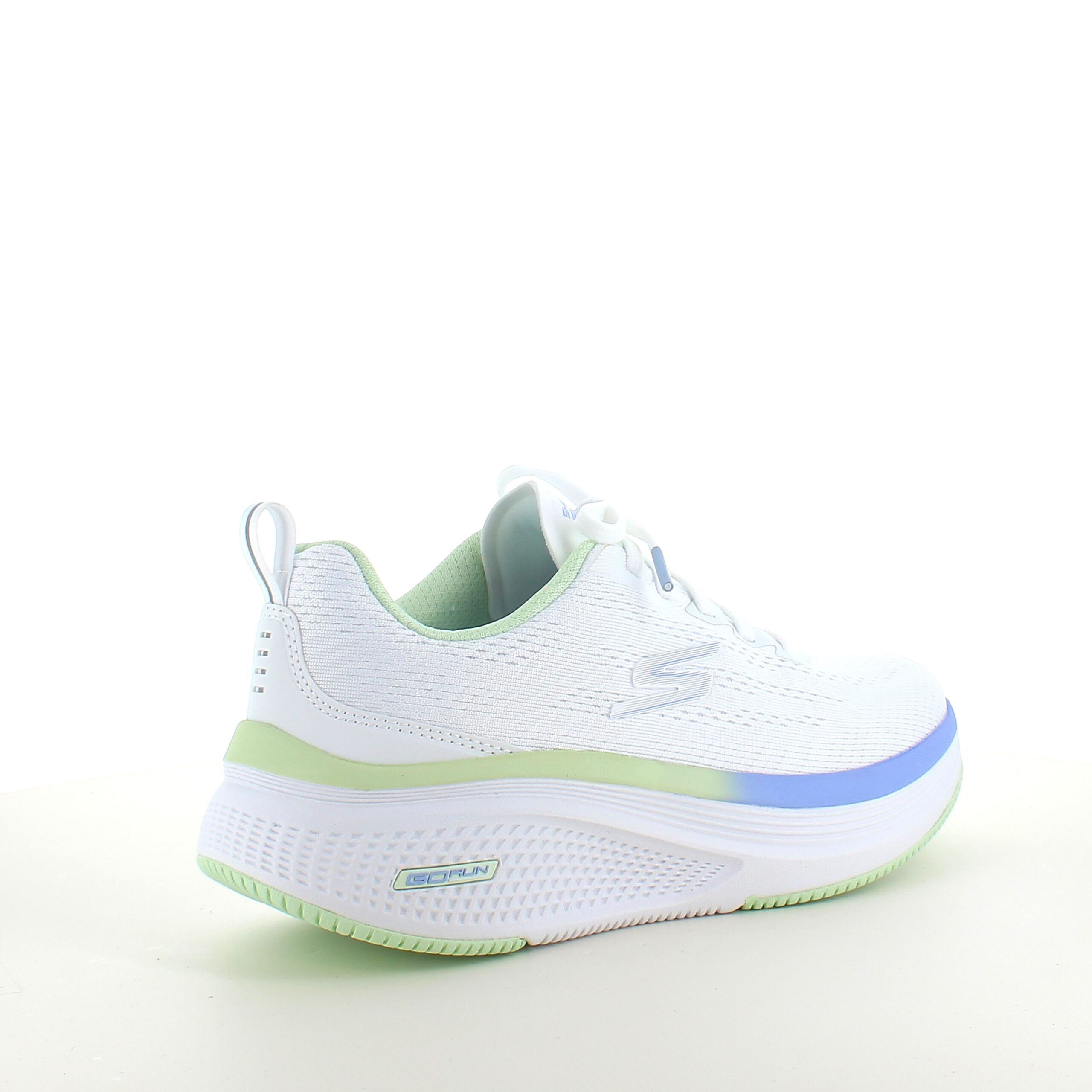 Hvid Skechers GoRun sko med flotte detaljer