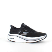 Sort slip-ins sko fra Skechers med elastiksnøre