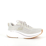 Beige Skechers Max Cushion sko – optimal støtte og uovertruffen komfort.