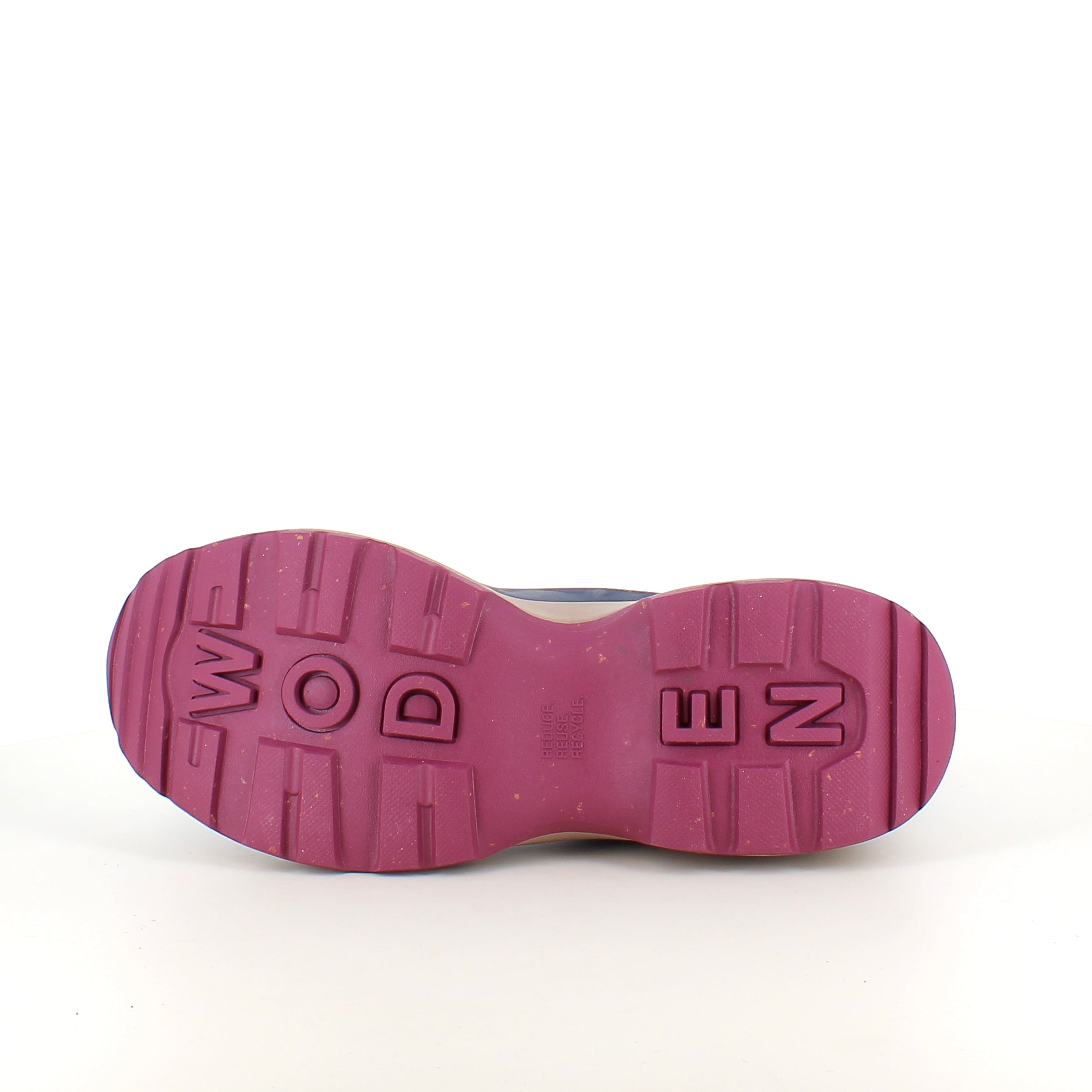 Blå Woden gummistøvle med svangstøtte