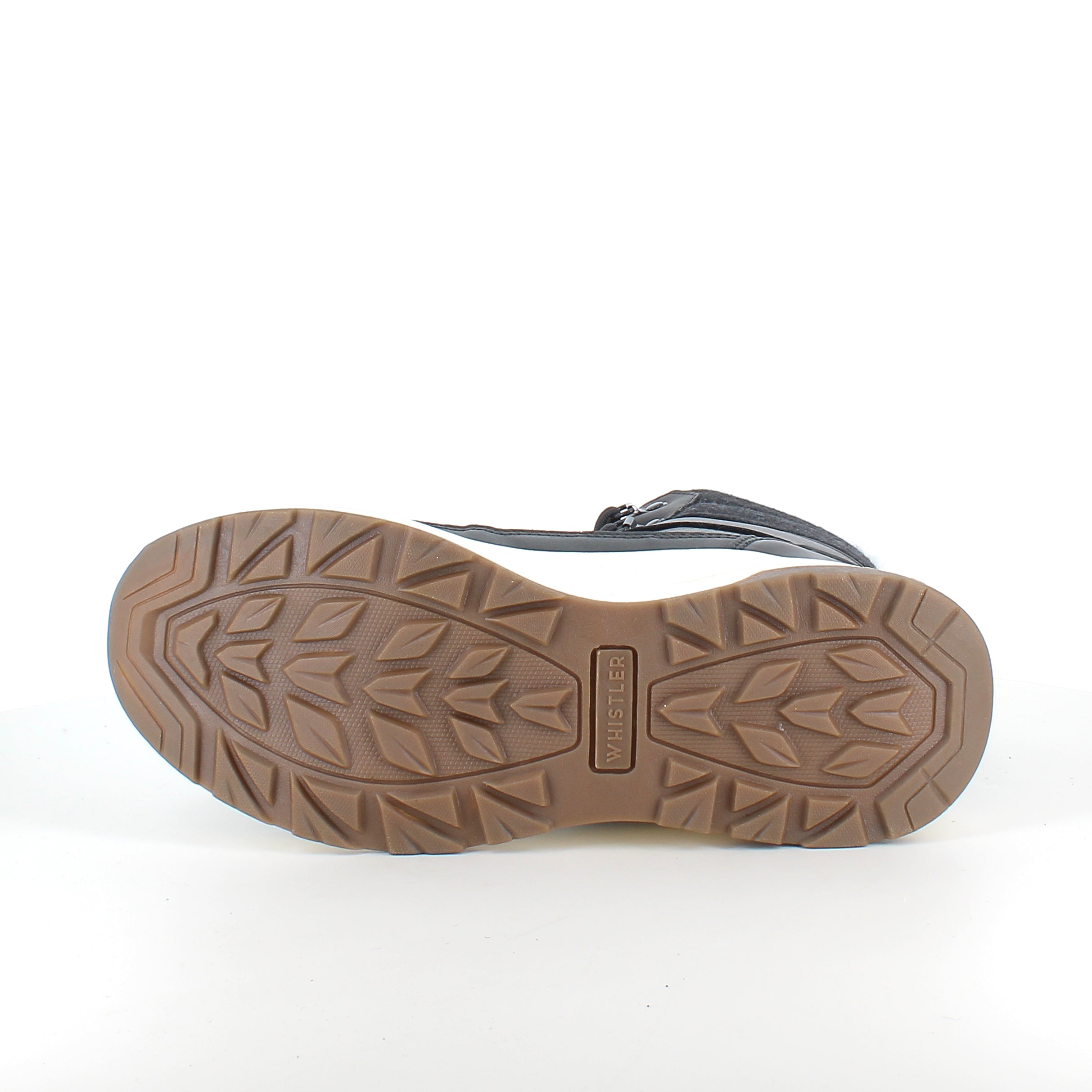 Vandtæt, sort vinterstøvle med fleece for