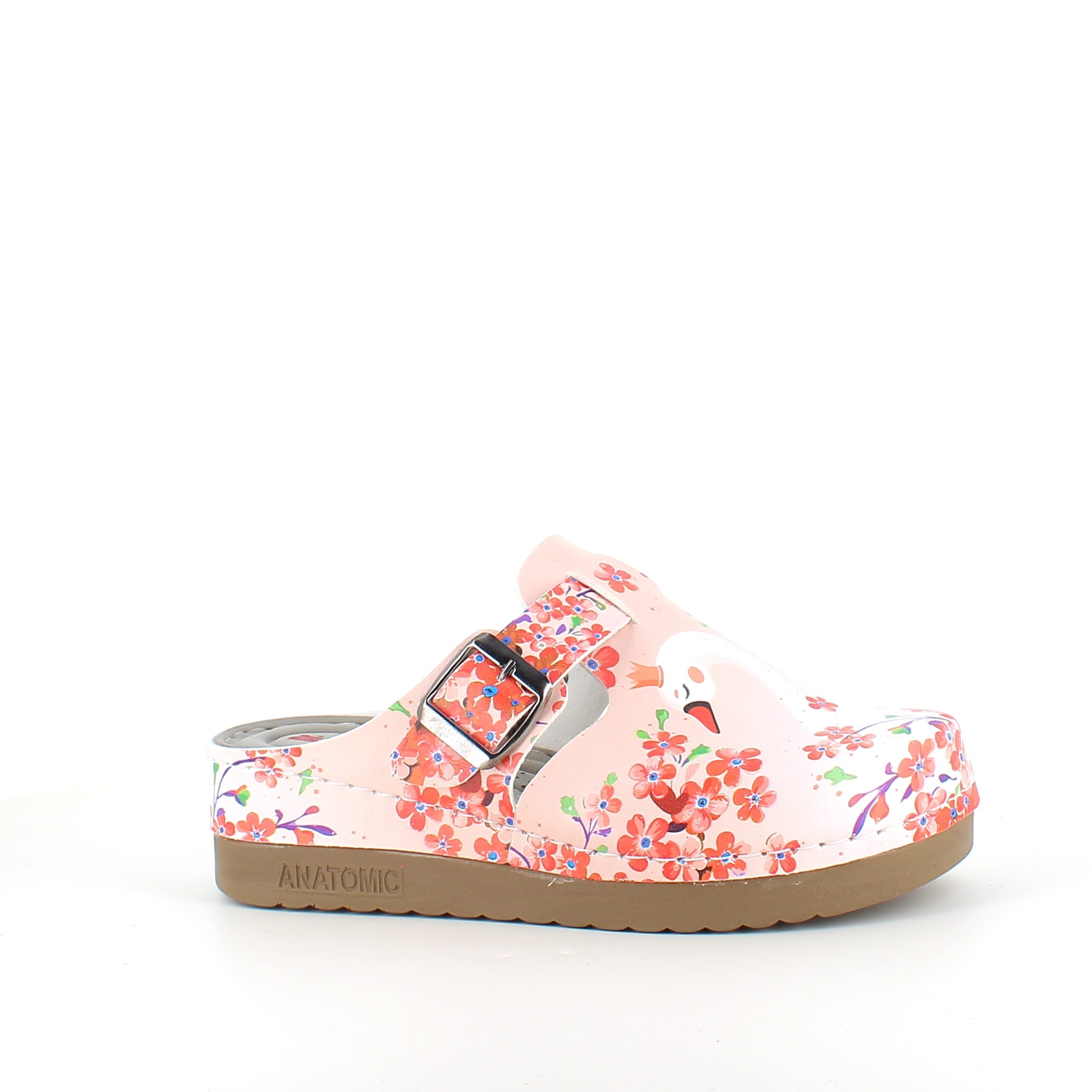 Træsko med svaneprint