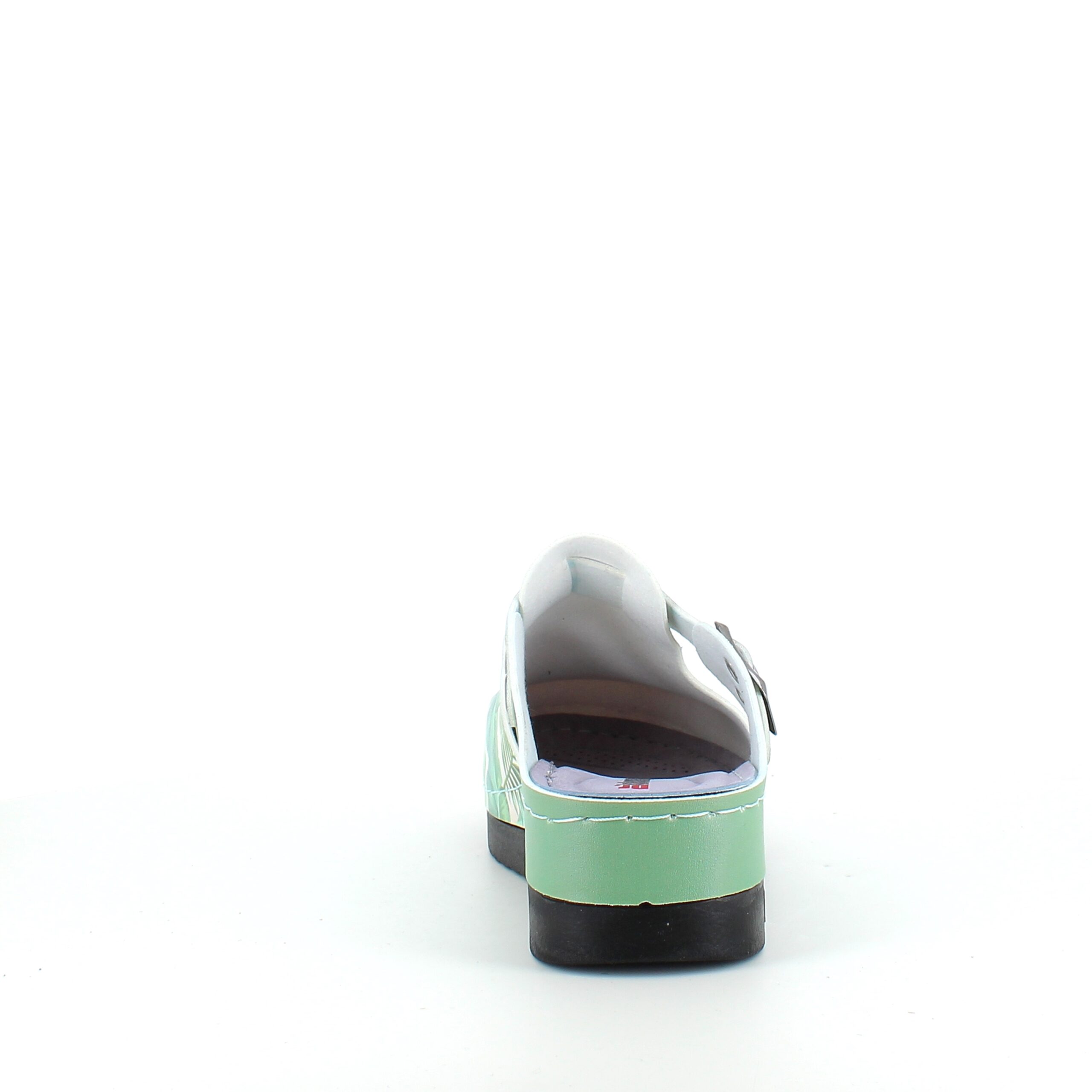 Træsko med print en cool kat