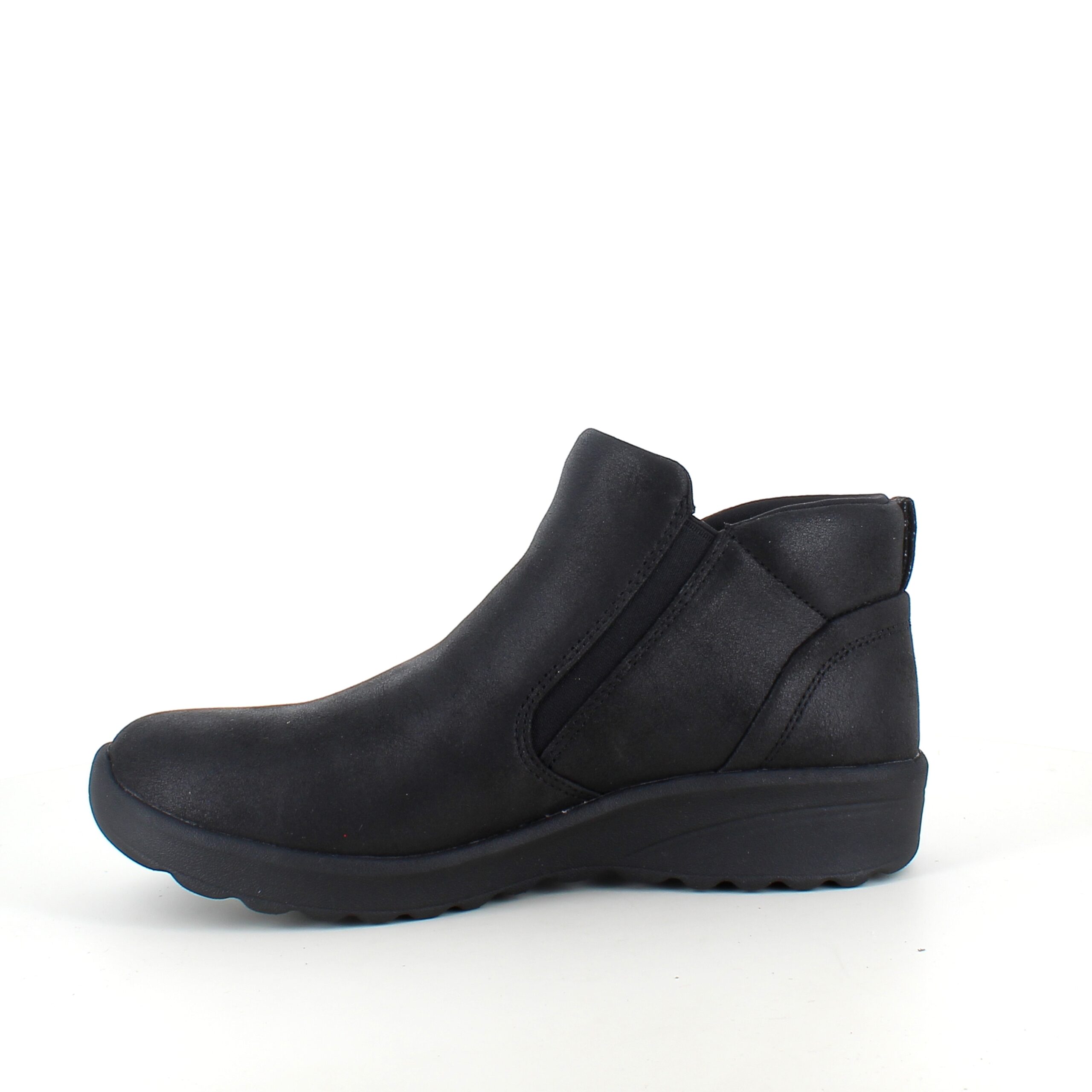 Elegant sort støvlet med meomory foam fra Skechers