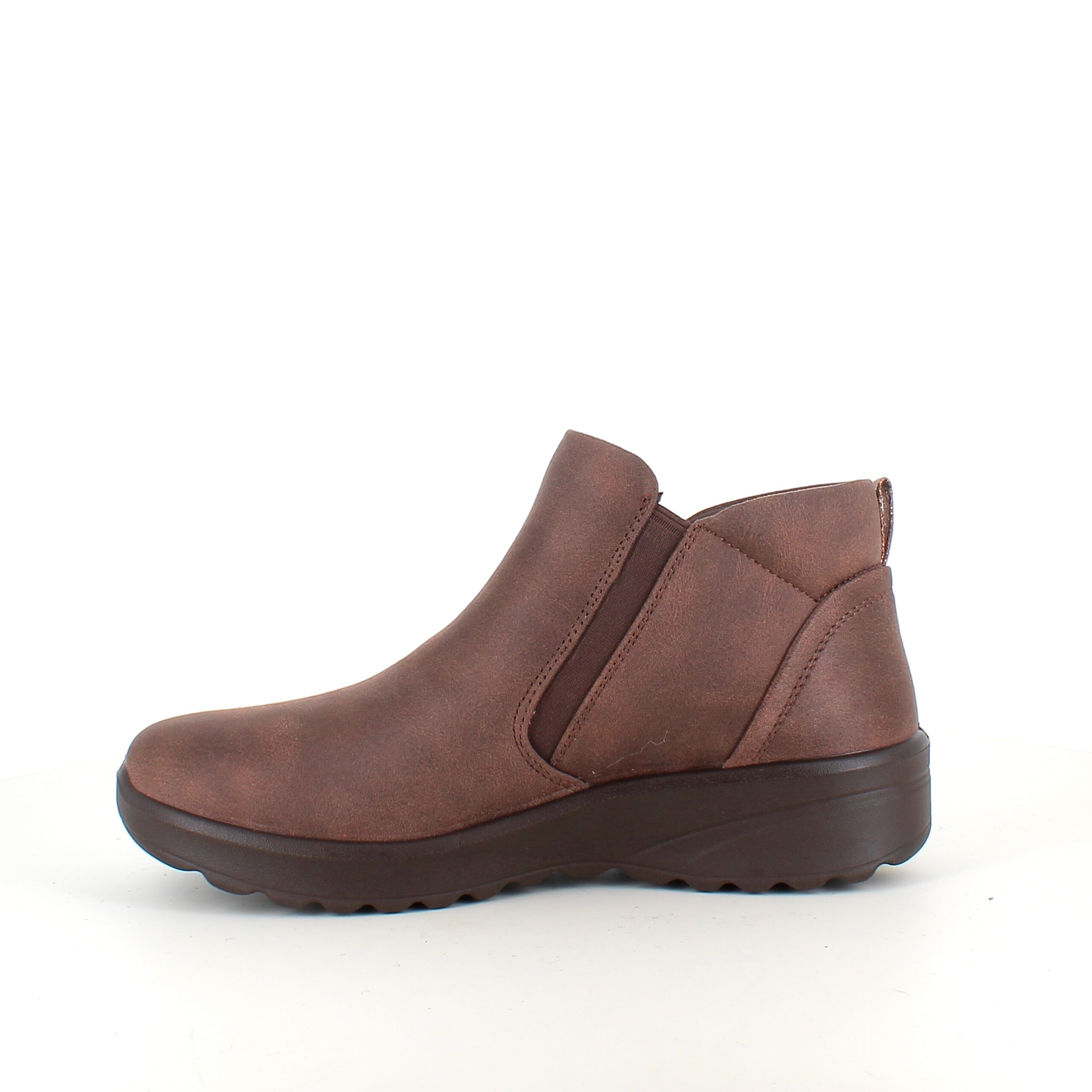 Elegant brun støvlet med meomory foam fra Skechers