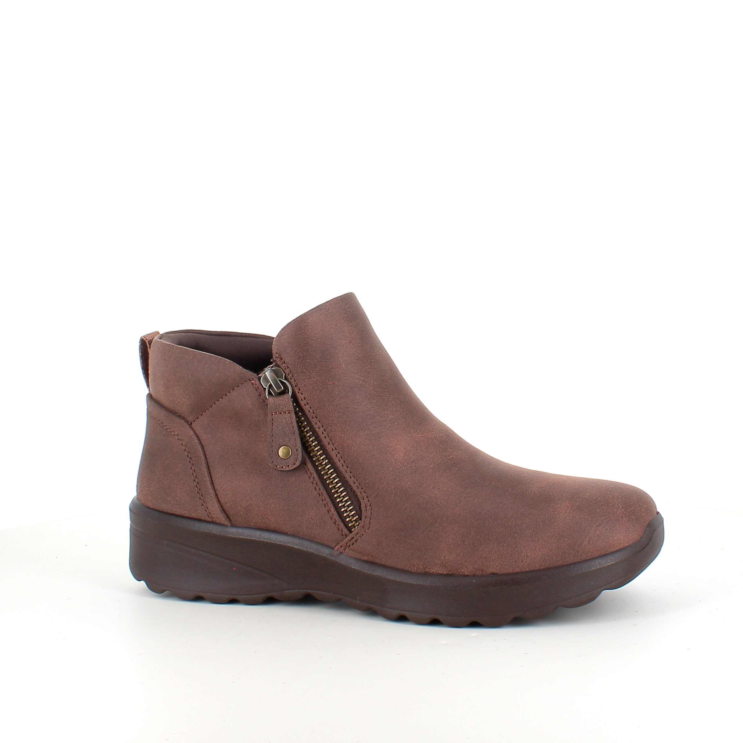 Elegant brun støvlet med meomory foam fra Skechers