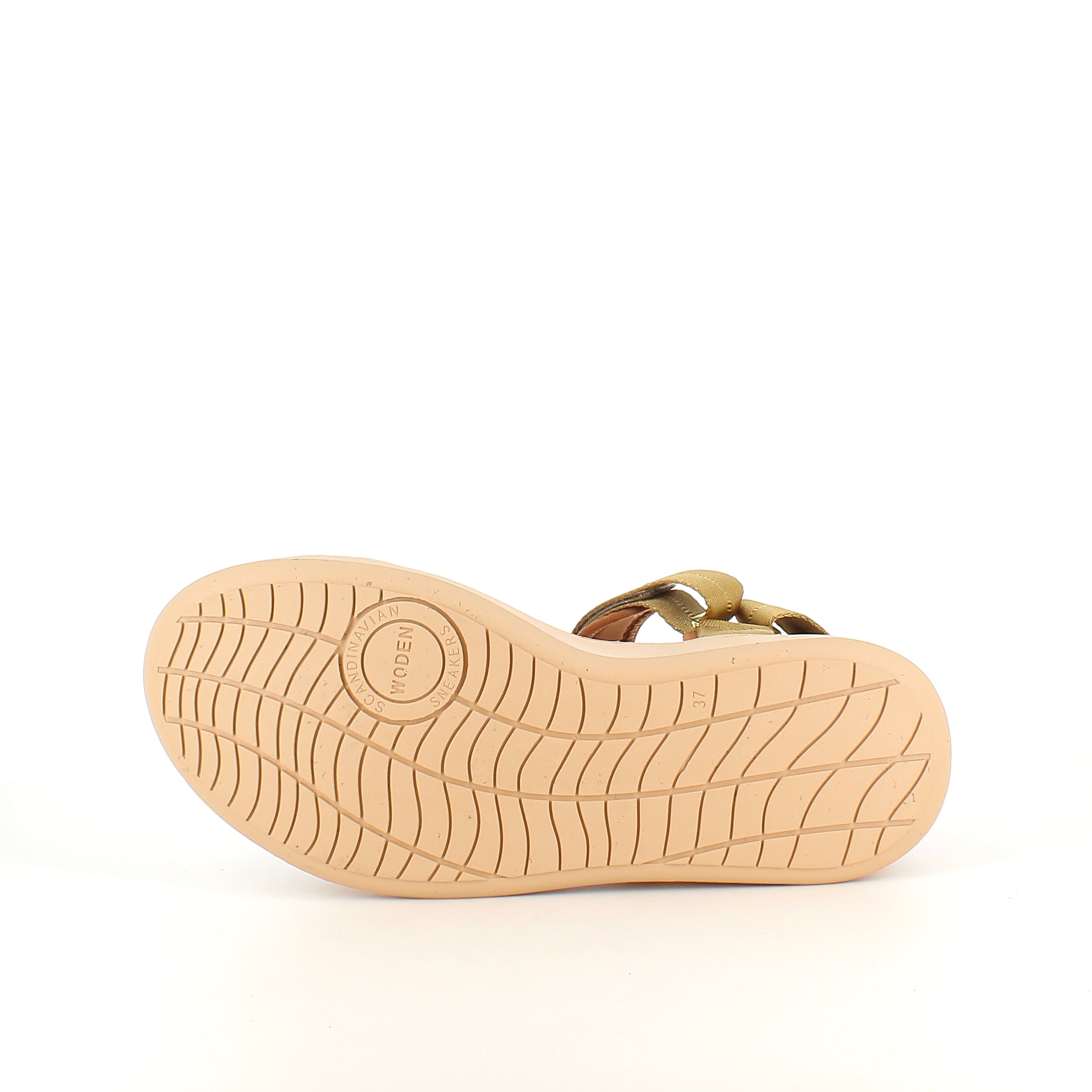 Woden sandal – Khaki (gylden nuance)