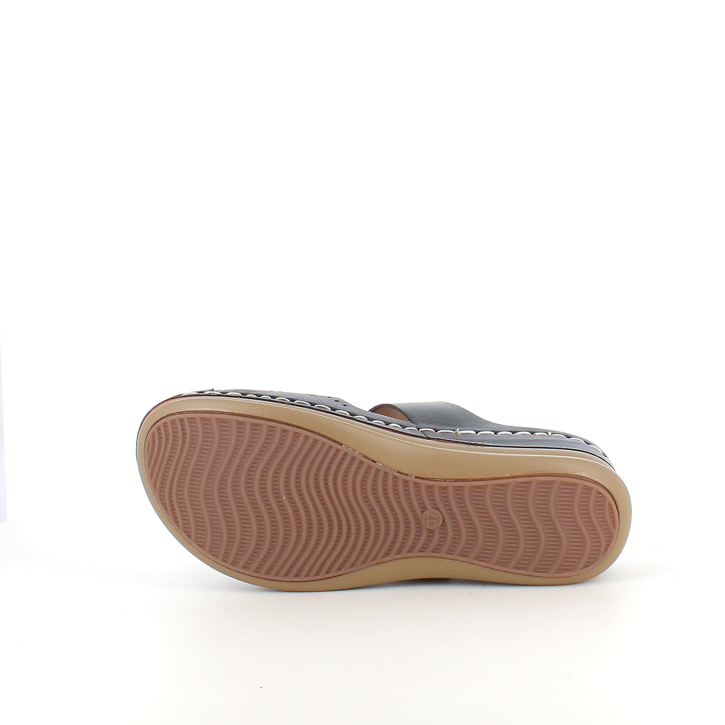 Kilehæl sandal – sort model