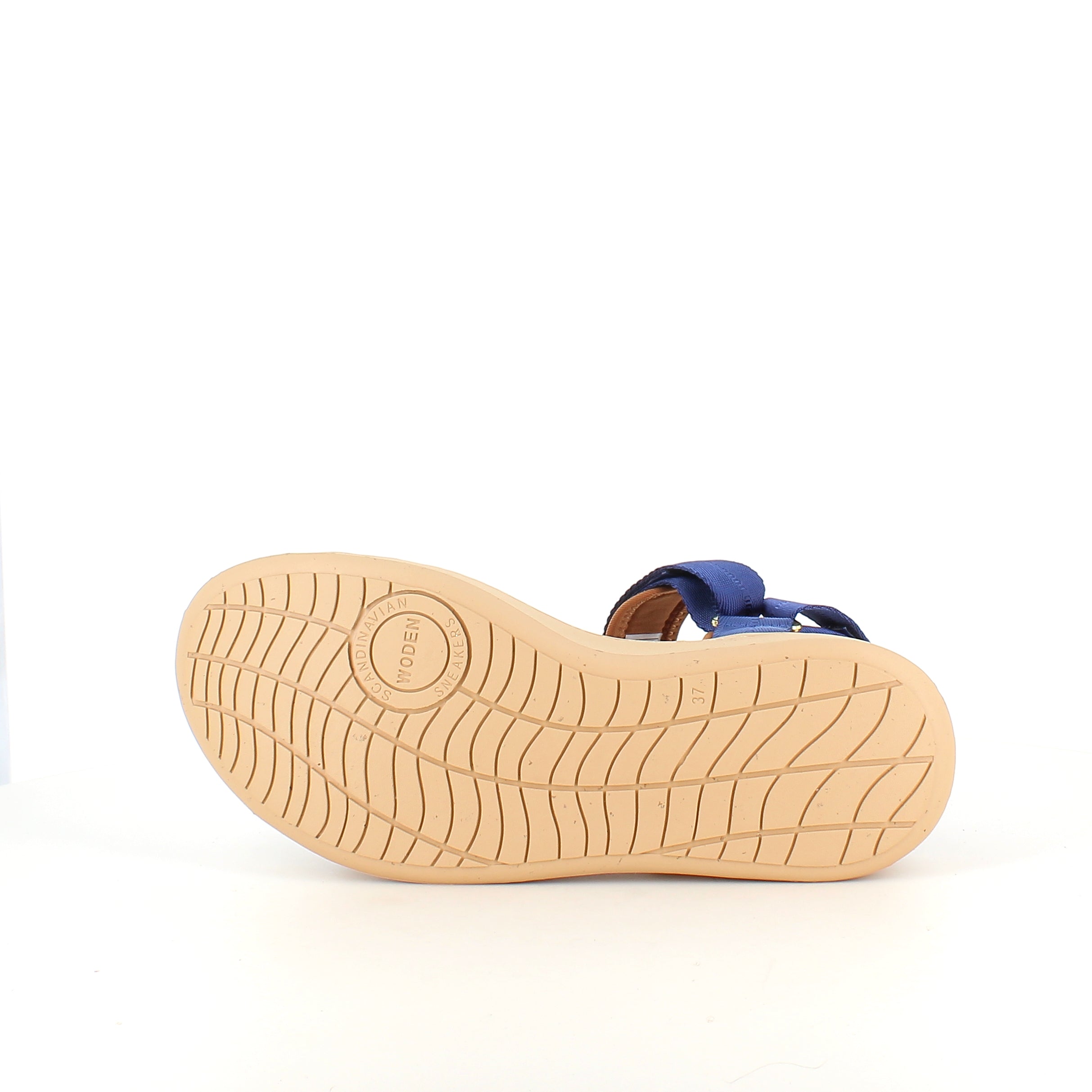 Woden Line sandal – Koboltblå