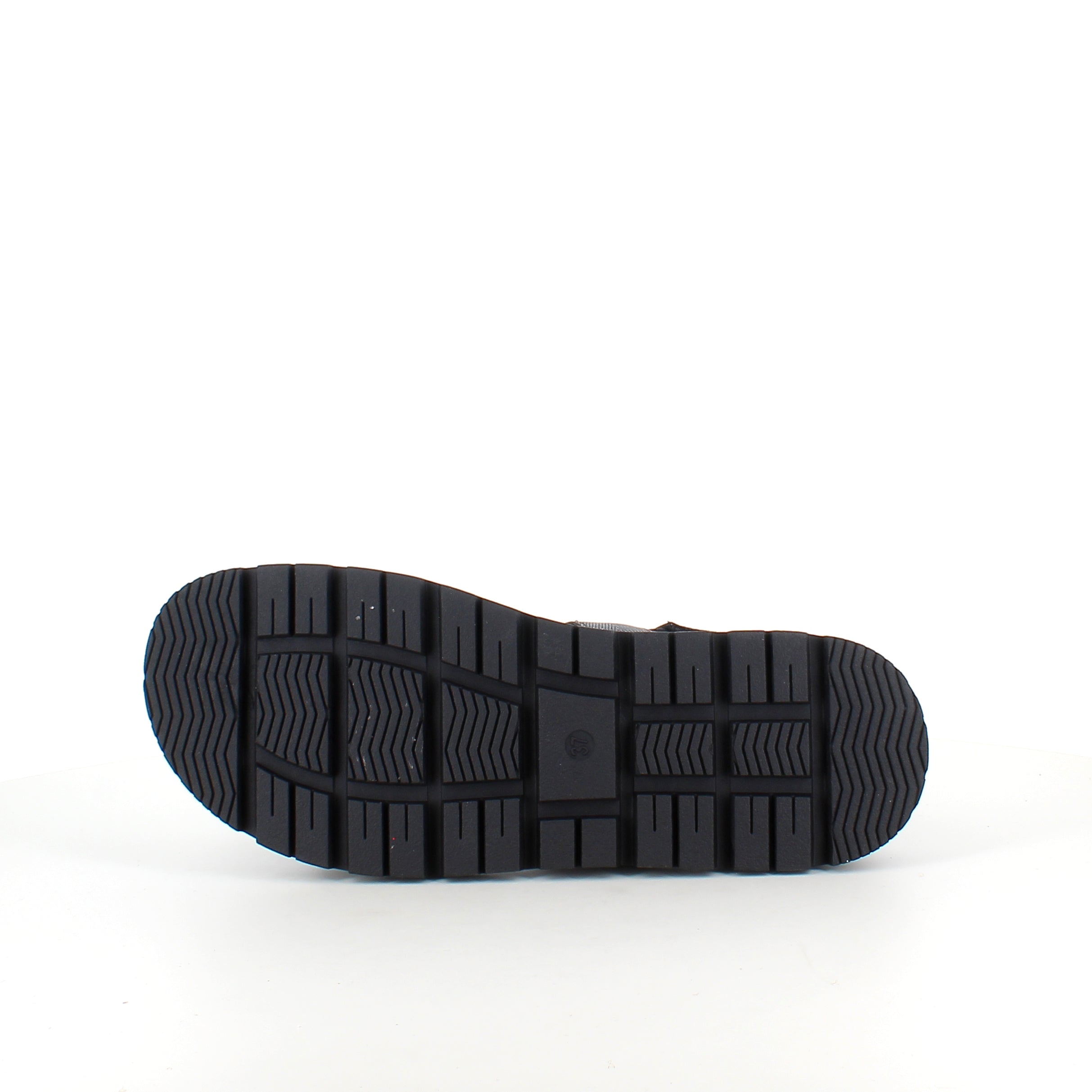 Sort sandal med justerbare remme & komfortabel sål