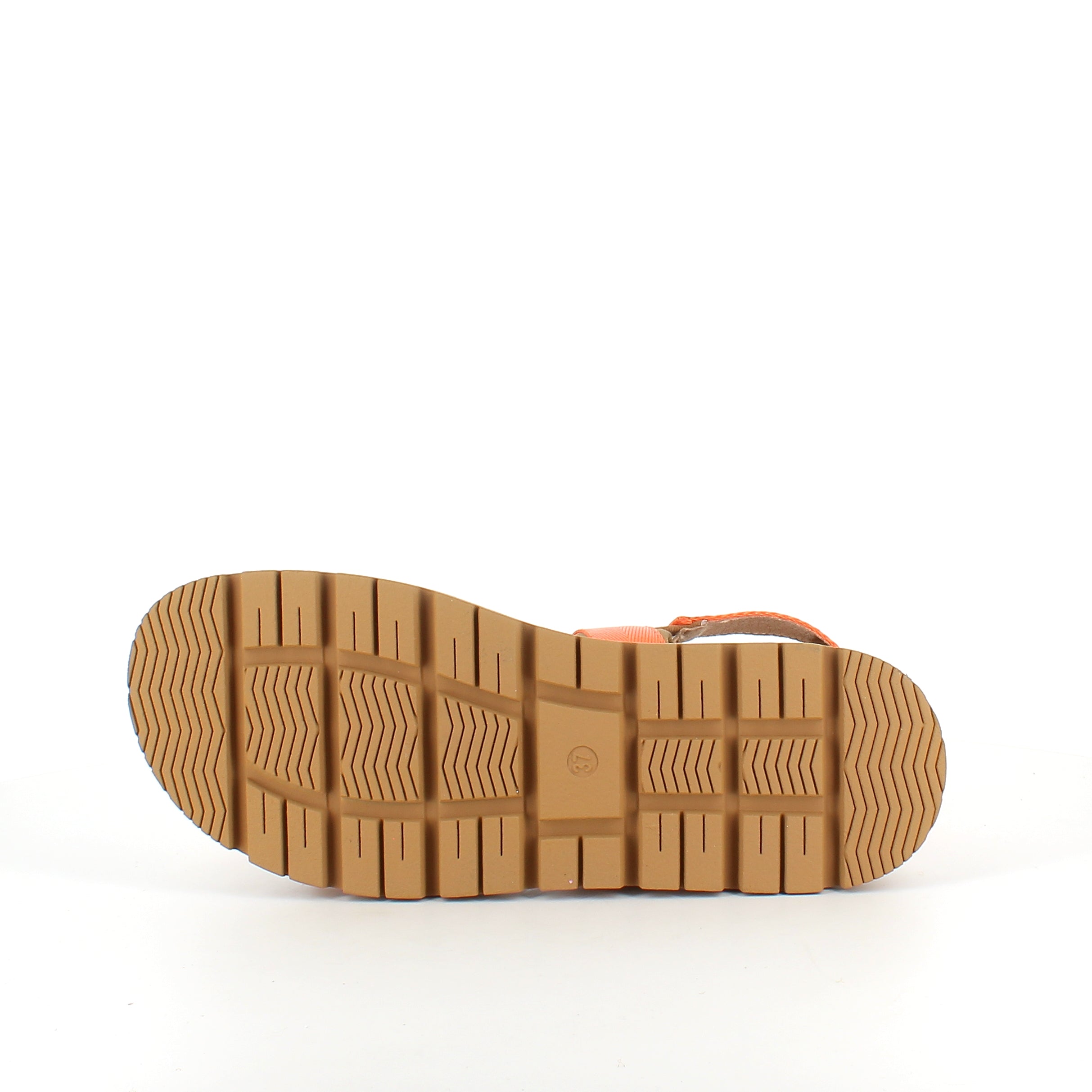 Orange sandal med justerbare remme & komfortabel sål