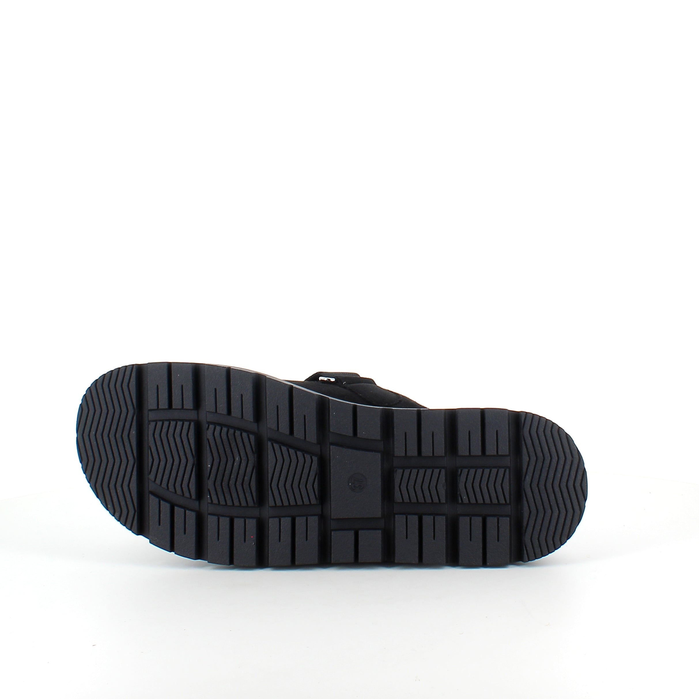 Sort Duffy sandal med justerbar rem & blød komfort