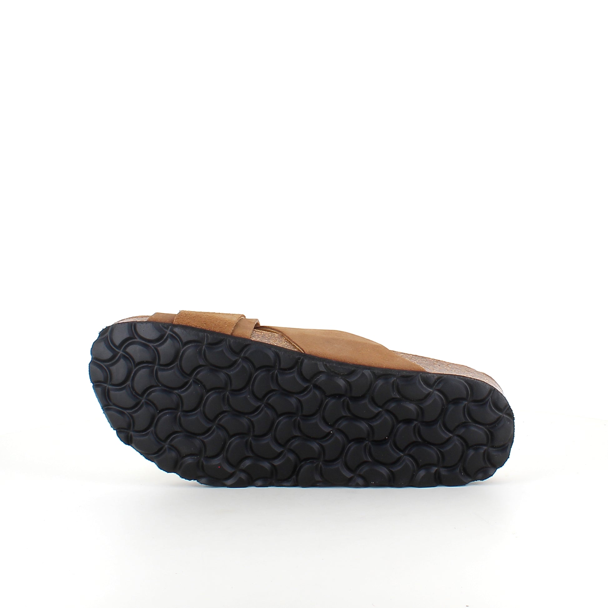 Brun slip on sandal med dobbelt rem – komfort sandal med støtte | Sygeplejebutikken