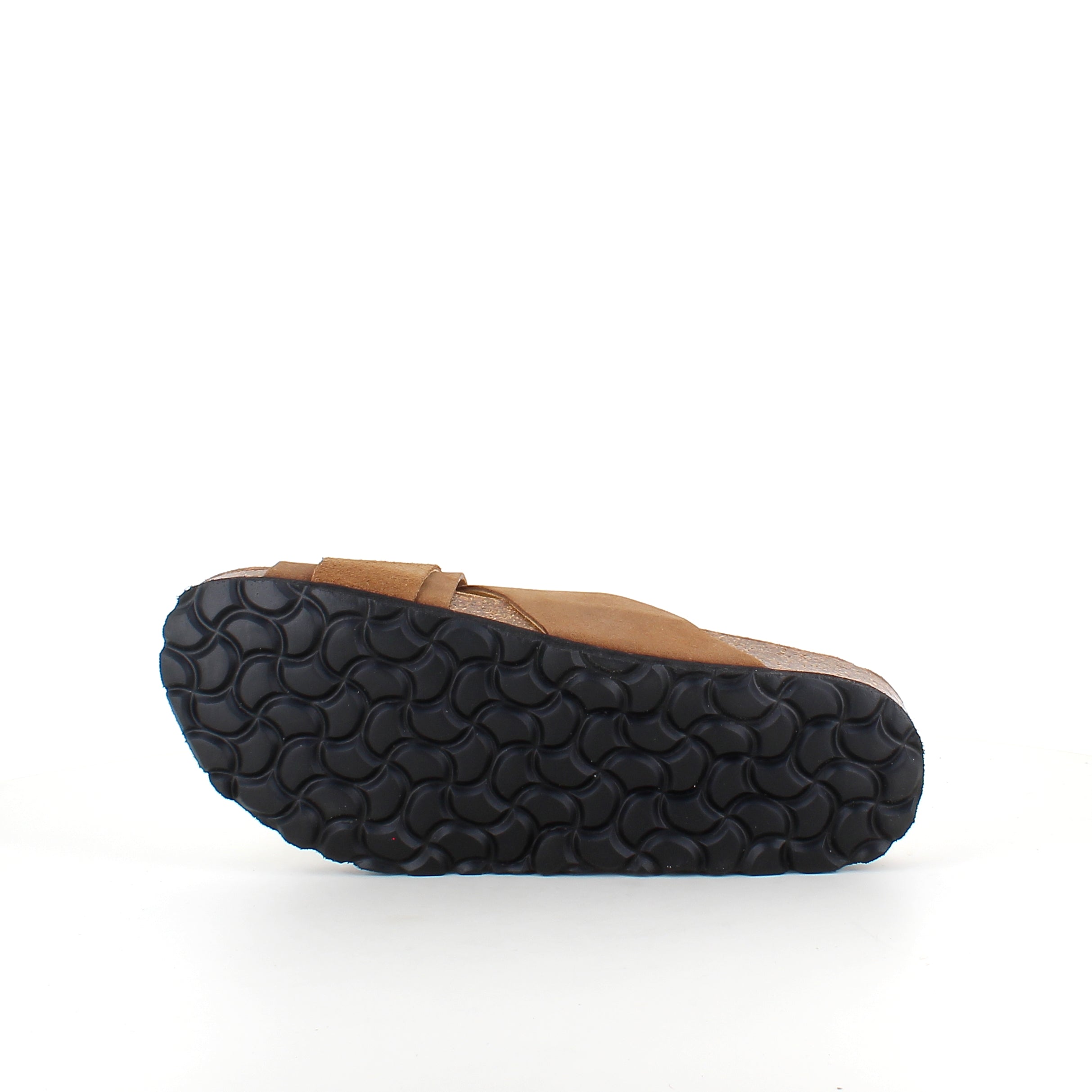 Brun slip on sandal med dobbelt rem – komfort sandal med støtte | Sygeplejebutikken