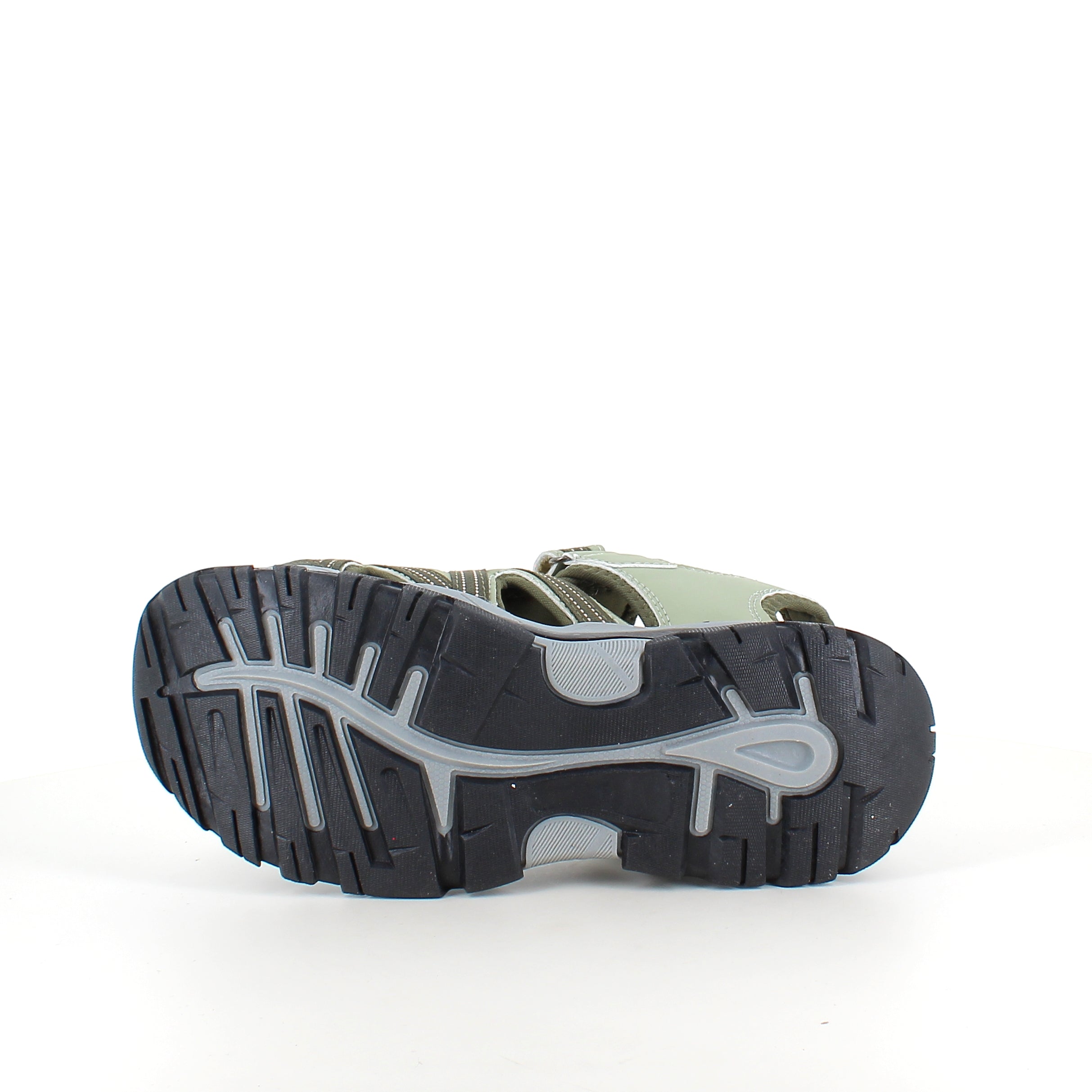 Robust vandresandal i khaki med god støtte