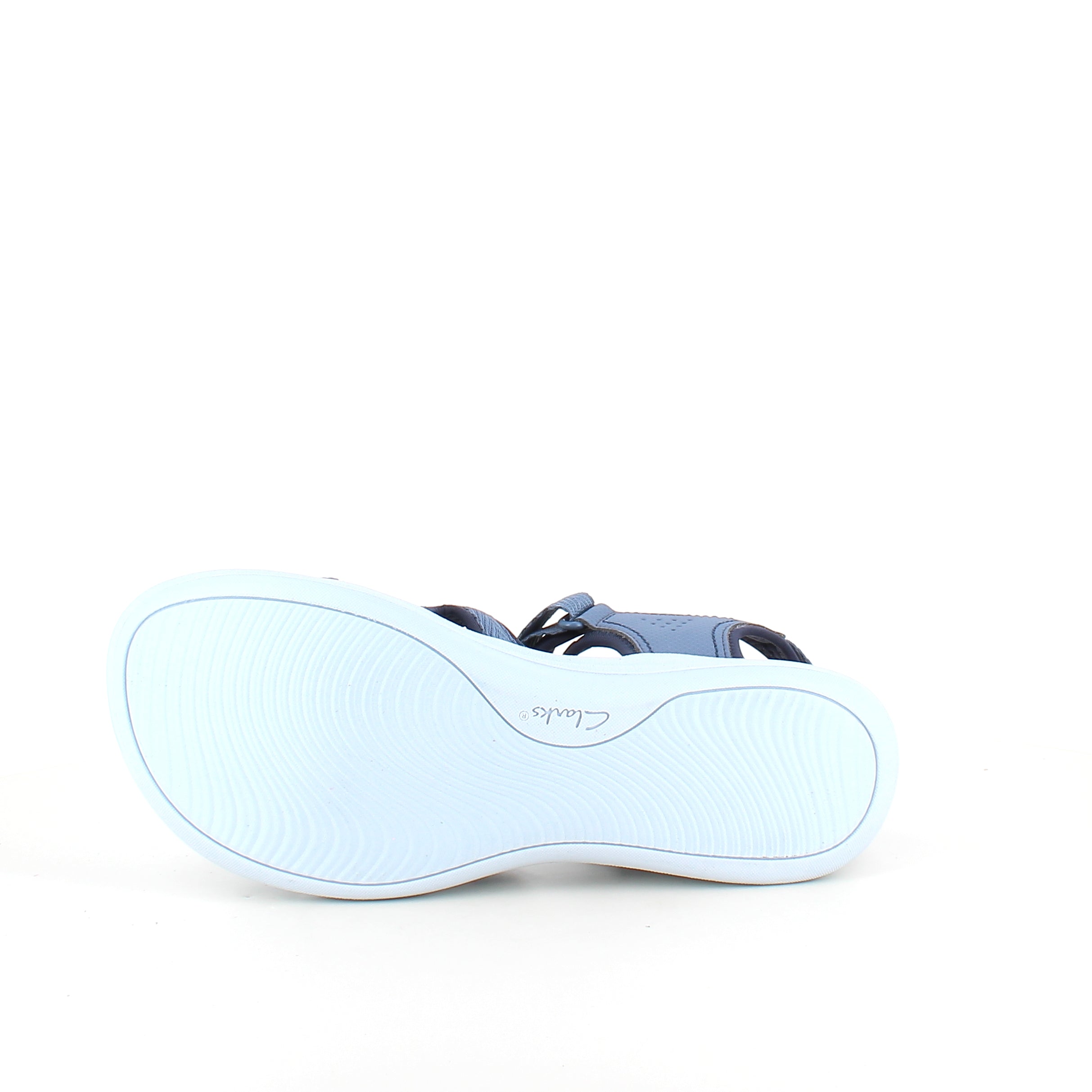Clarks Cloudsteppers sandal i navy – let & stødabsorberende komfort til lange dage