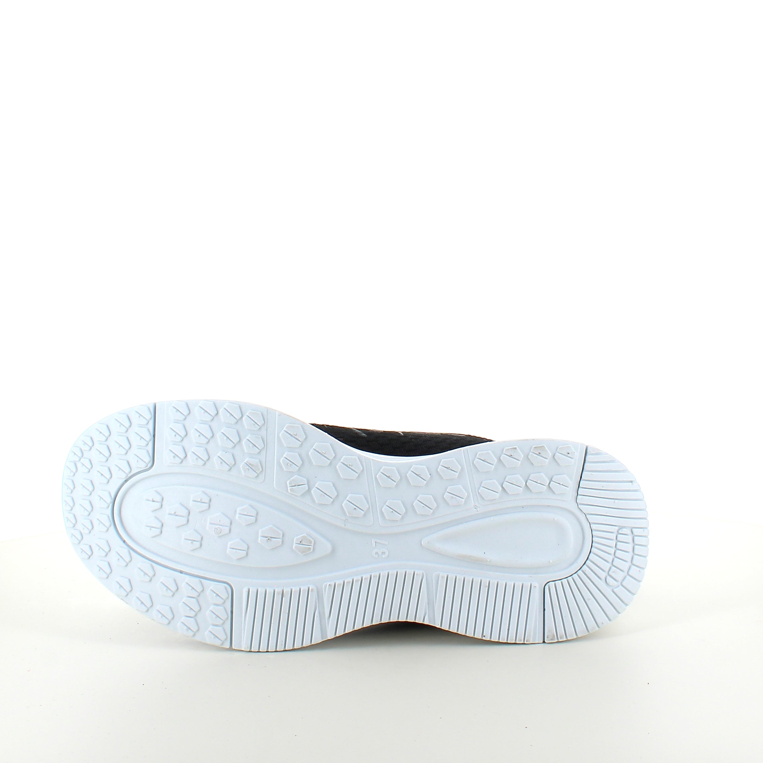 Sort letvægts sneaker med stødabsorbering & åndbart mesh