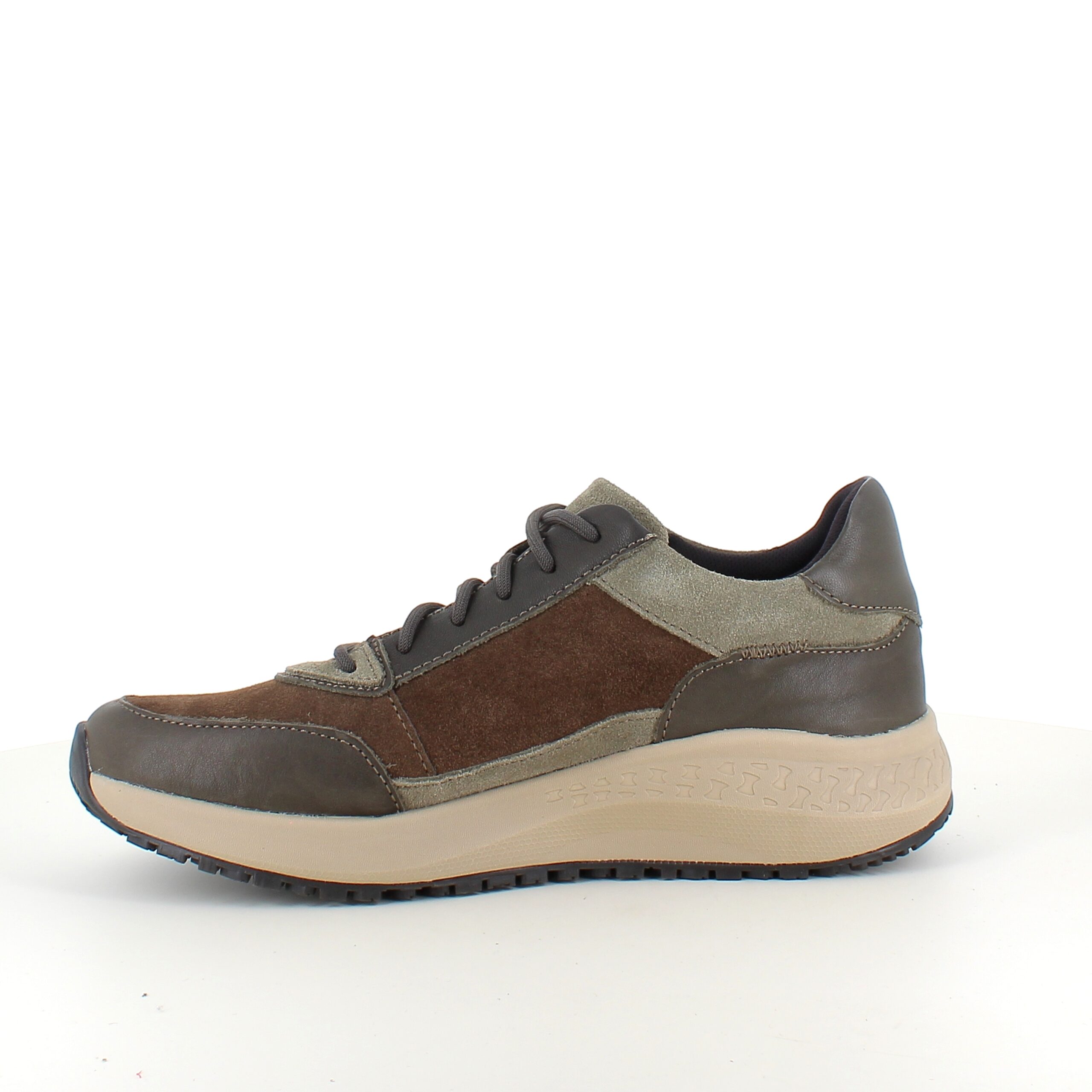 Olivengrøn Green Comfort sko med dobbelt lukning