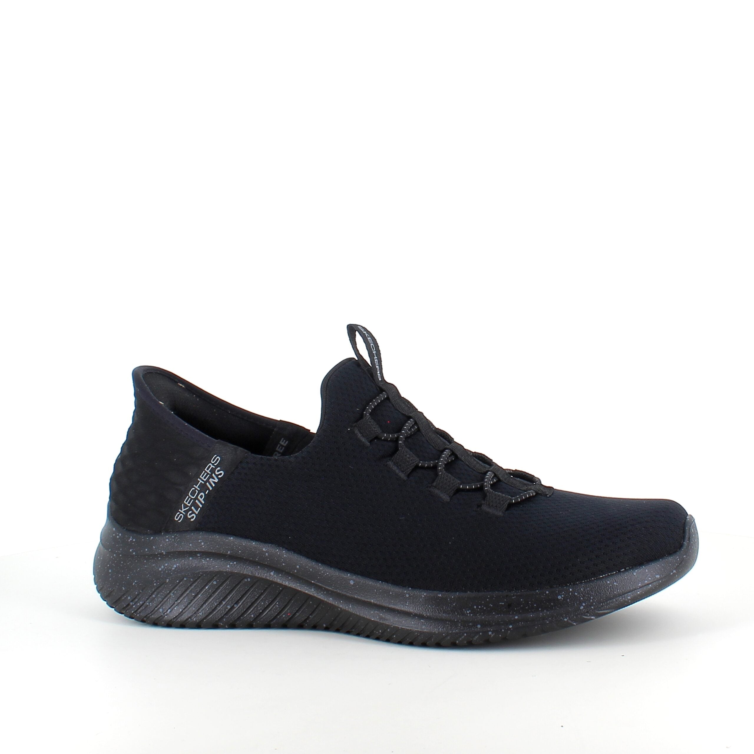 Sort Skechers Slip-Ins med overdel i stretch