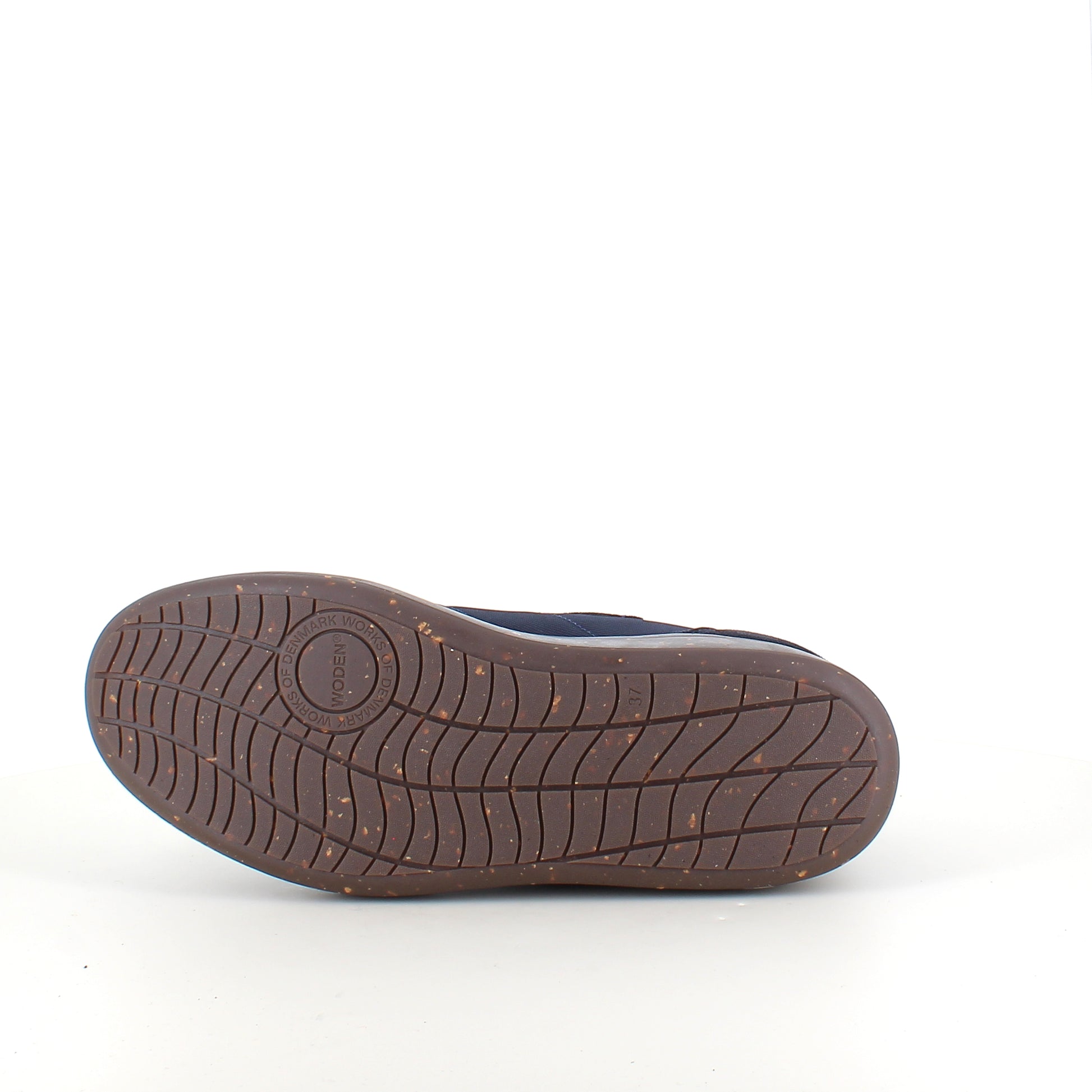 Woden Line Sneak – navy sneaker med gulddetaljer & blød komfort